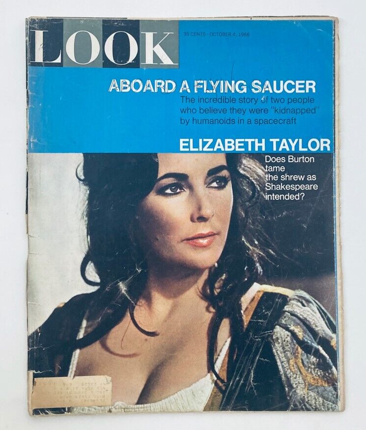 VTG Look Magazine October 4 1966 Vol 30 No. 20 Elizabeth Taylor & Emmett Ashford