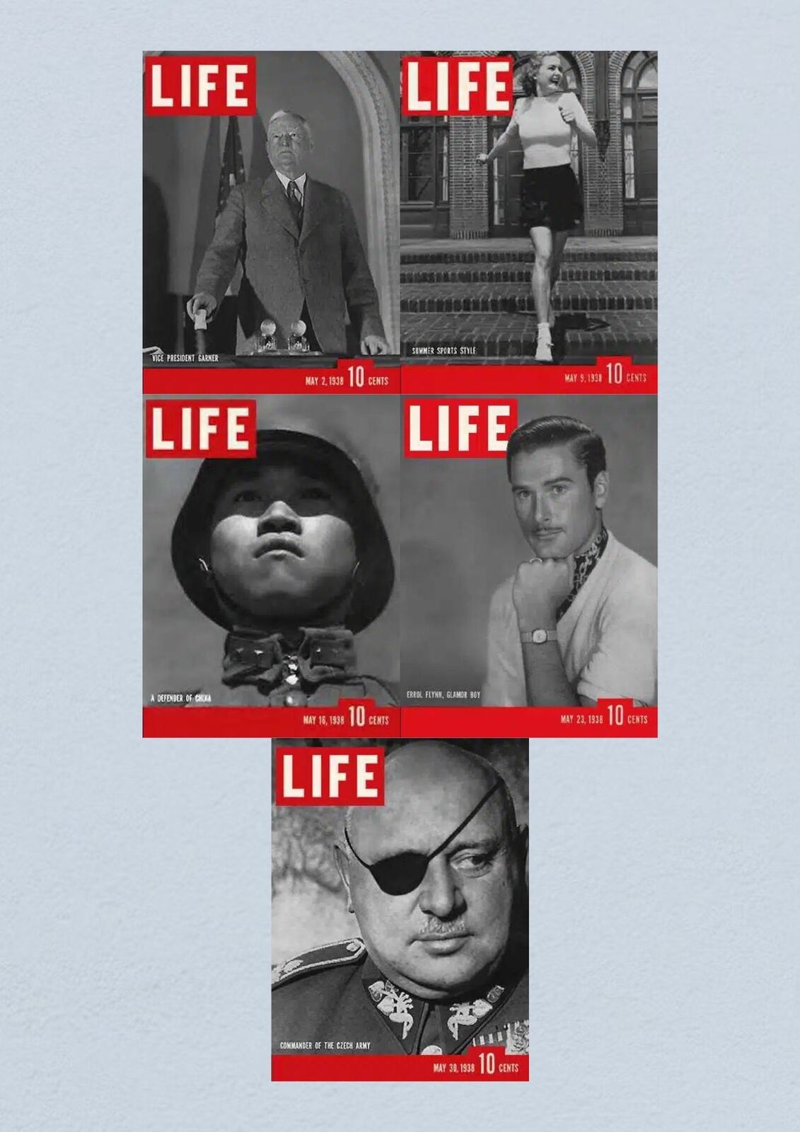 Life Magazine Lot of 5 Full Month of May 1938 2, 9, 16, 23, 30