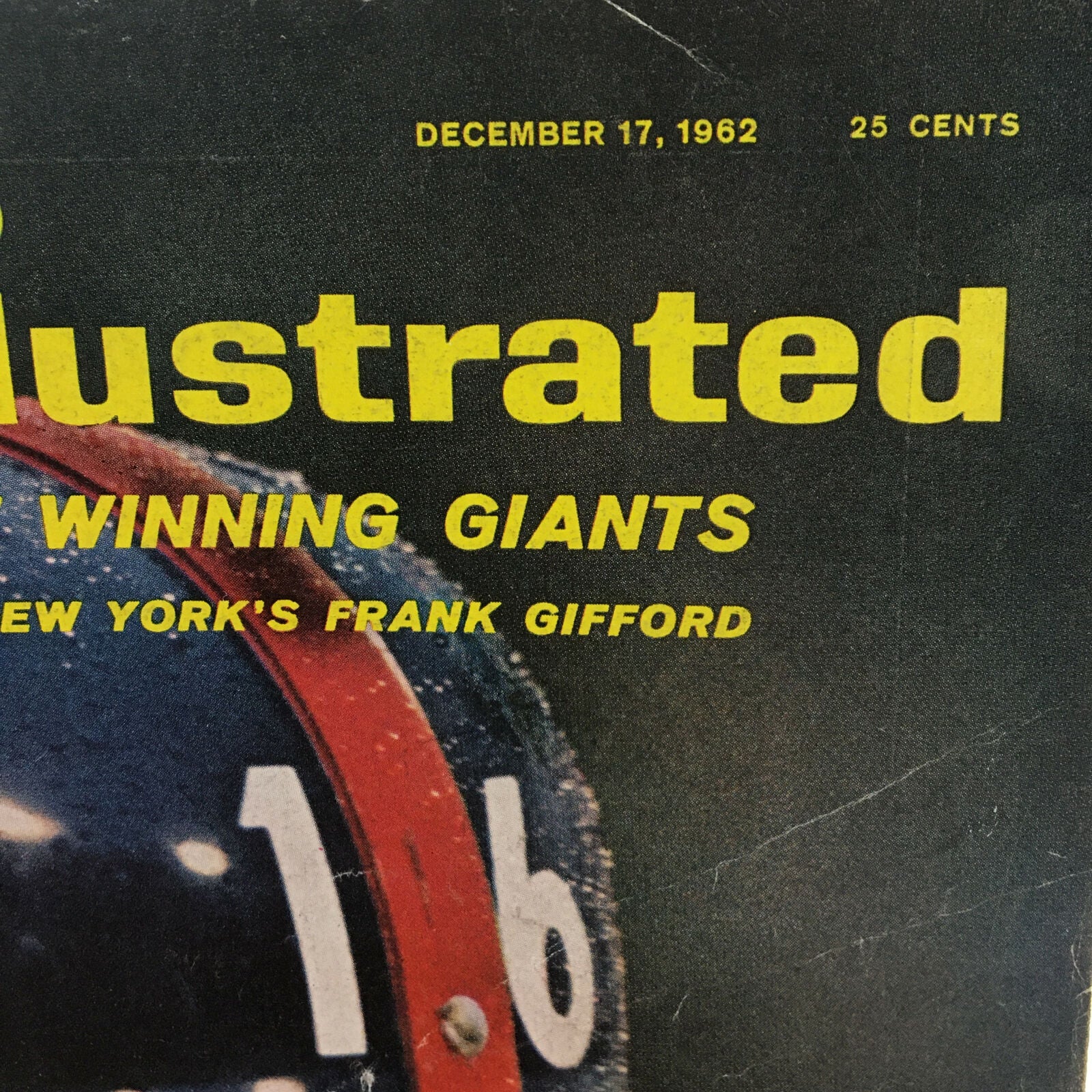 VTG Sports Illustrated Magazine December 17 1962 New York's Frank Gifford