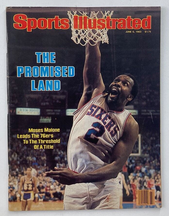 VTG Sports Illustrated Magazine June 6 1983 NBA Sixers Moses Malone No Label