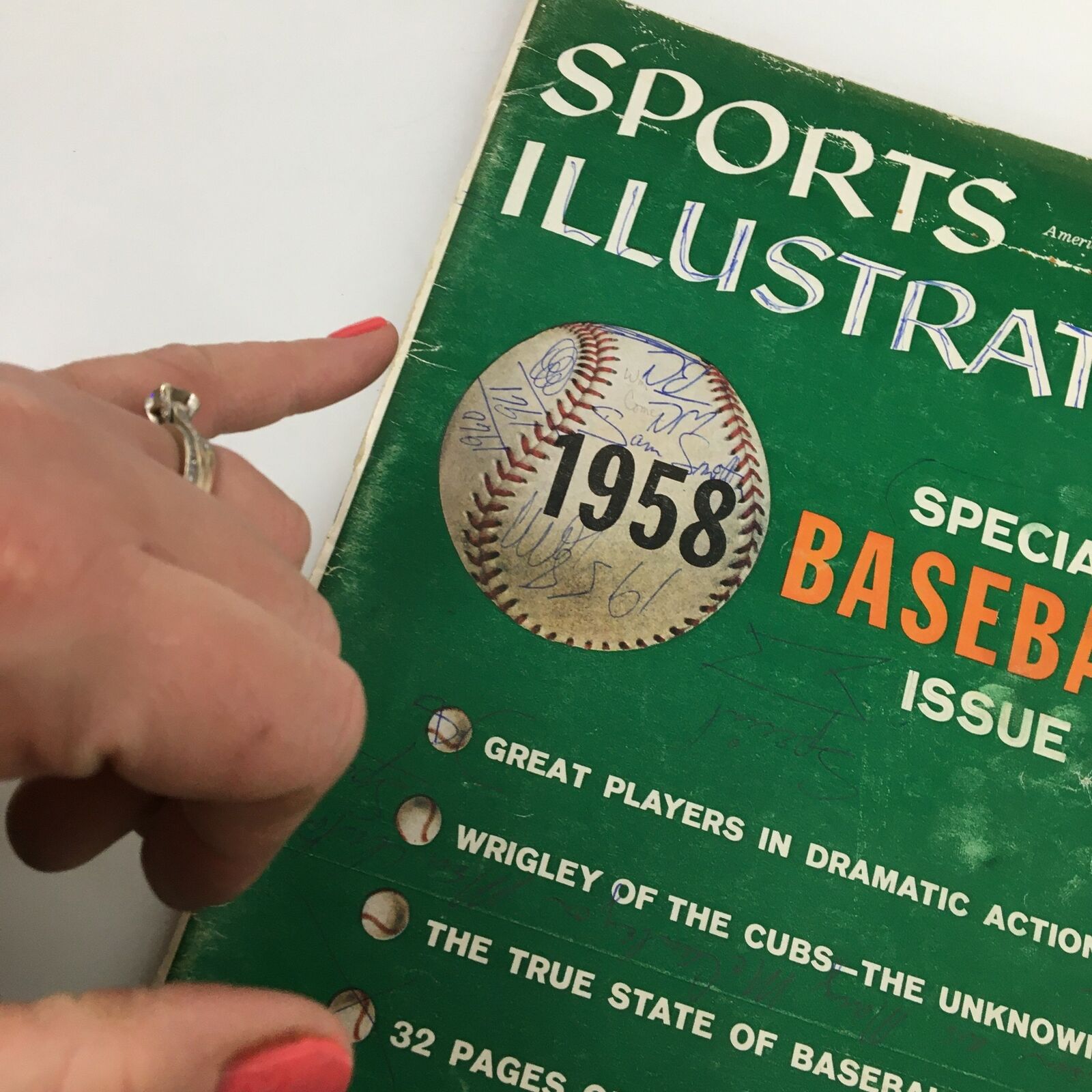 VTG Sports Illustrated Magazine April 14 1958 True State of Baseball No Label