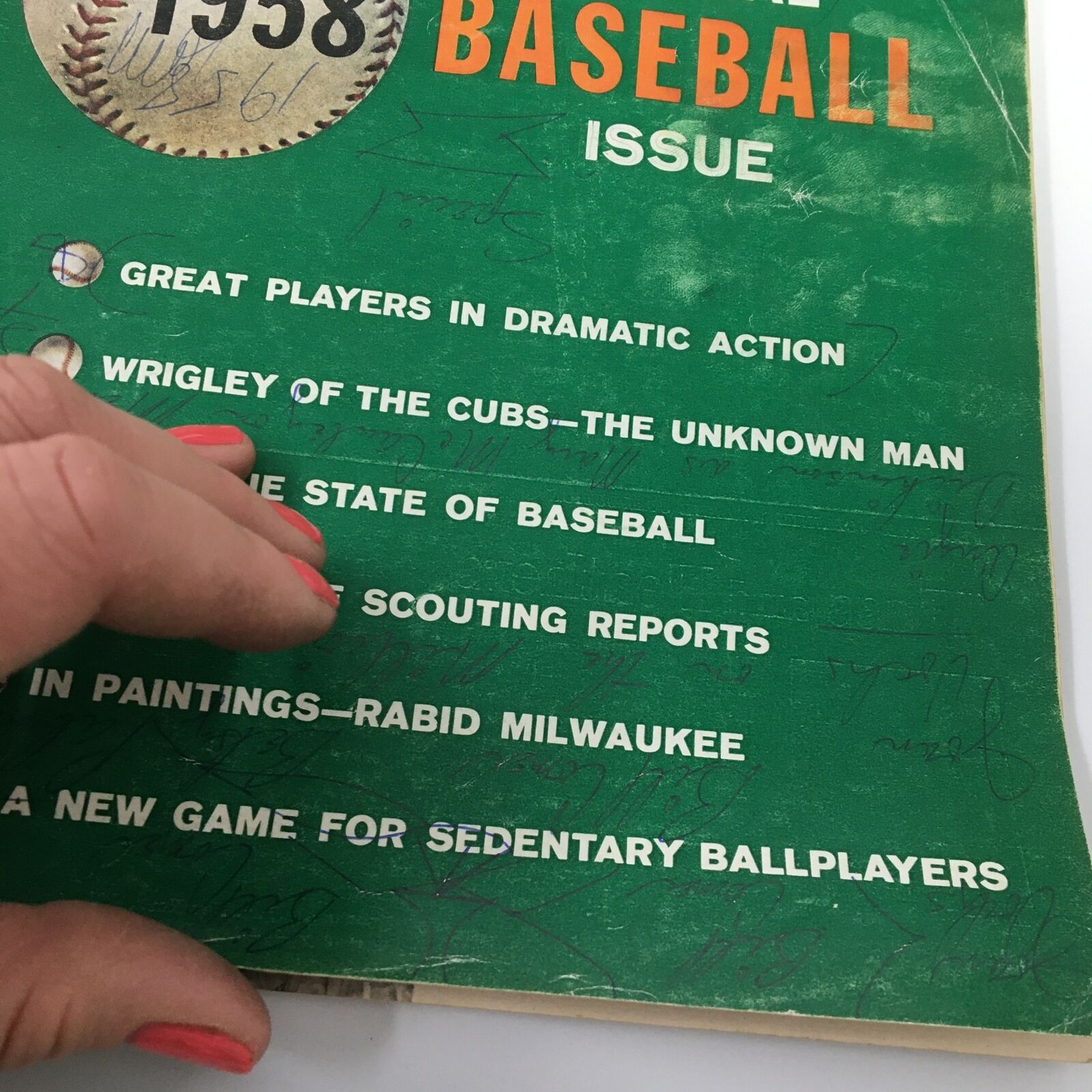 VTG Sports Illustrated Magazine April 14 1958 True State of Baseball No Label