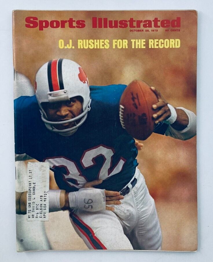 VTG Sports Illustrated Magazine October 29 1973 Vol 39 No. 18 NFL O.J. Simpson