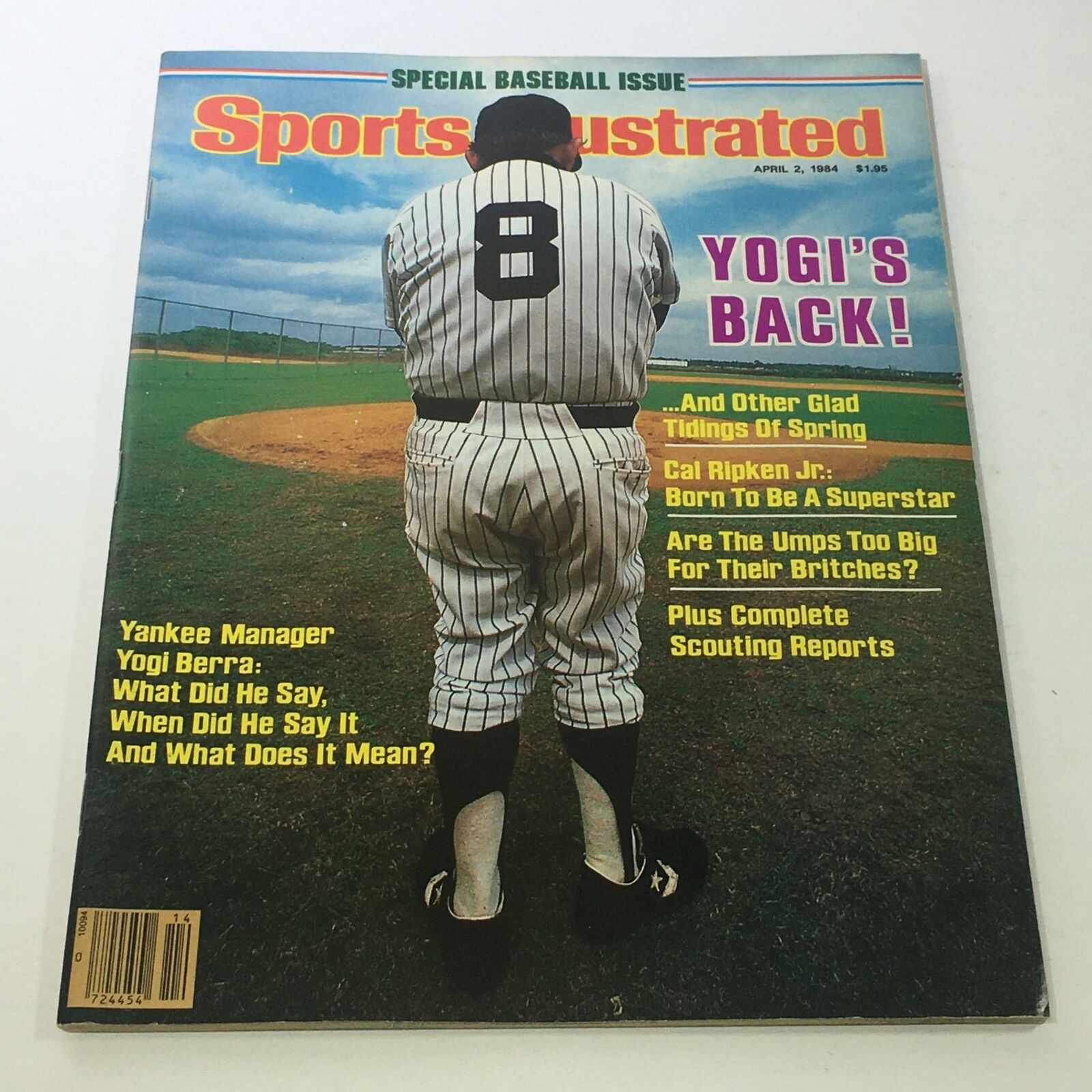 Sports Illustrated: April 2 1984 - Yankee Manager: Yogi Berra's Back - No Label