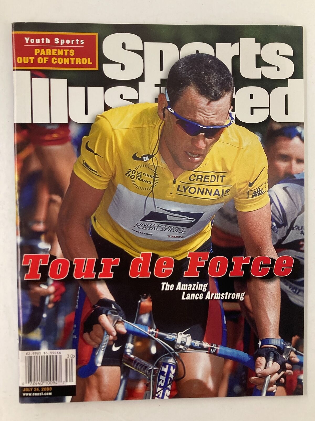 Sports Illustrated Magazine July 24 2000 Lance Armstrong Tour VG No Label