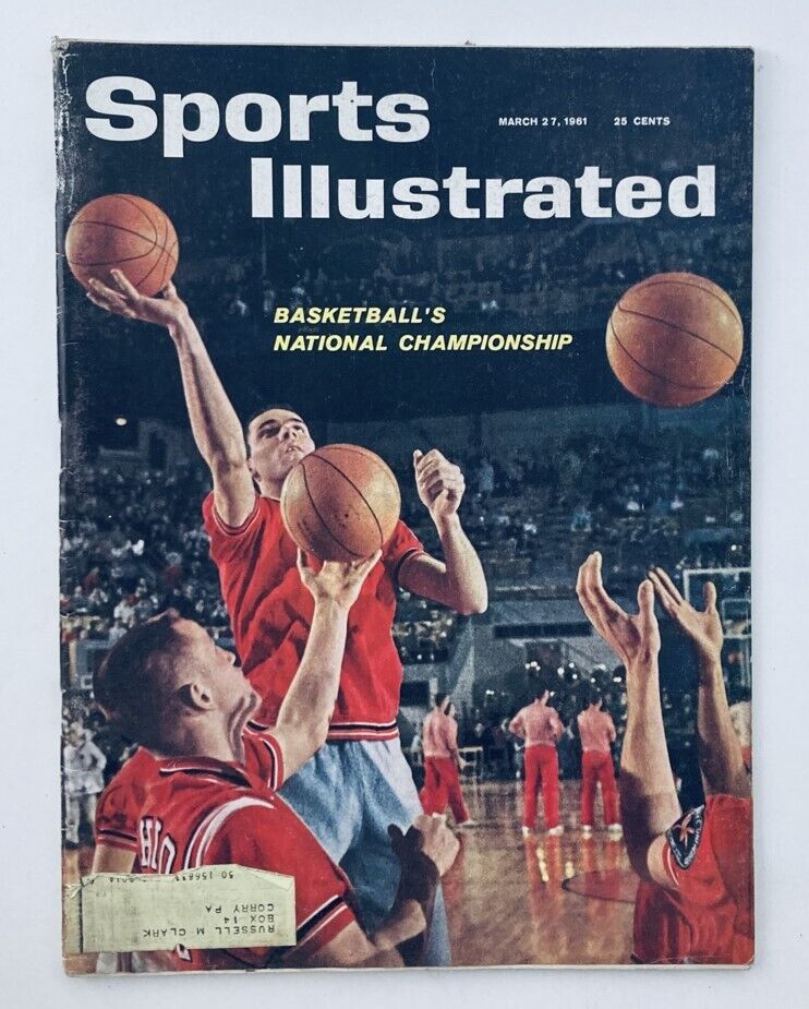 VTG Sports Illustrated Magazine March 27 1961 Basketball's Nat'l Championship