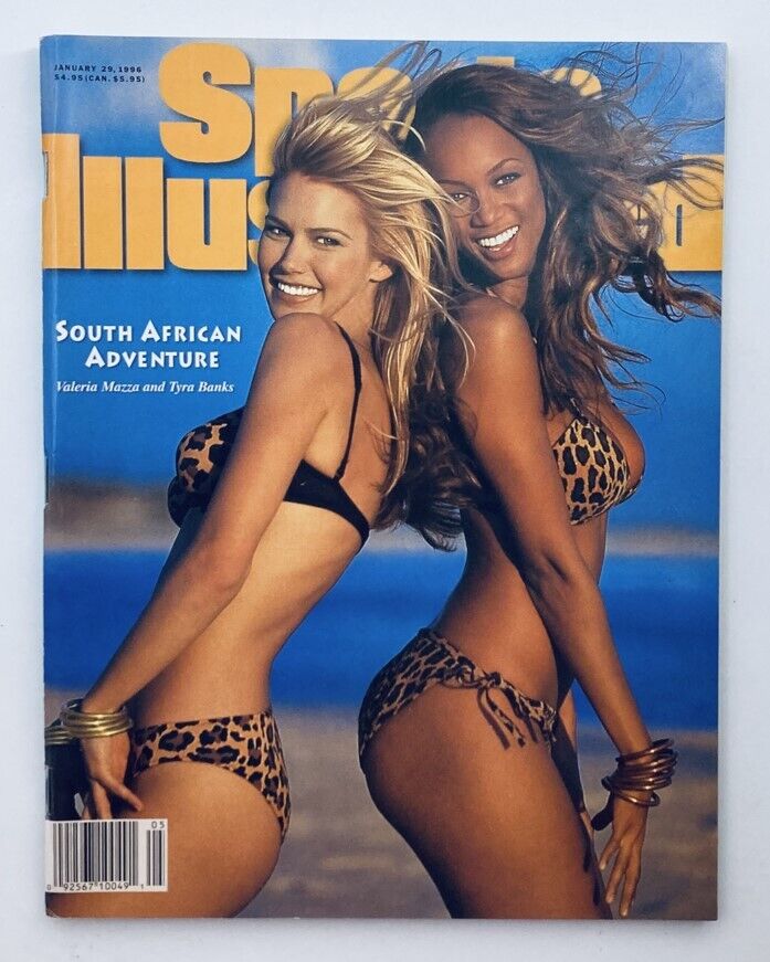 Sports Illustrated Magazine January 29 1996 Valeria Mazza & Tyra Banks No Label