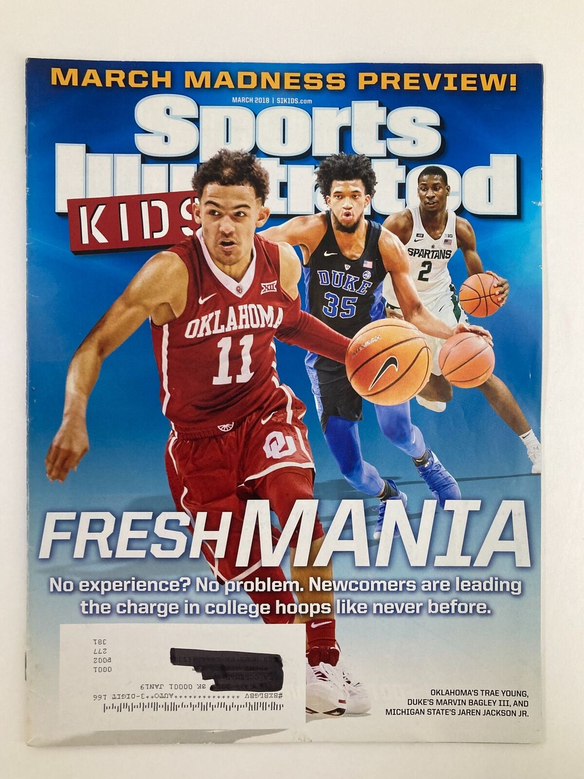 Sports Illustrated Kids Magazine March 2018 Vol 30 #2 Trae Young VG