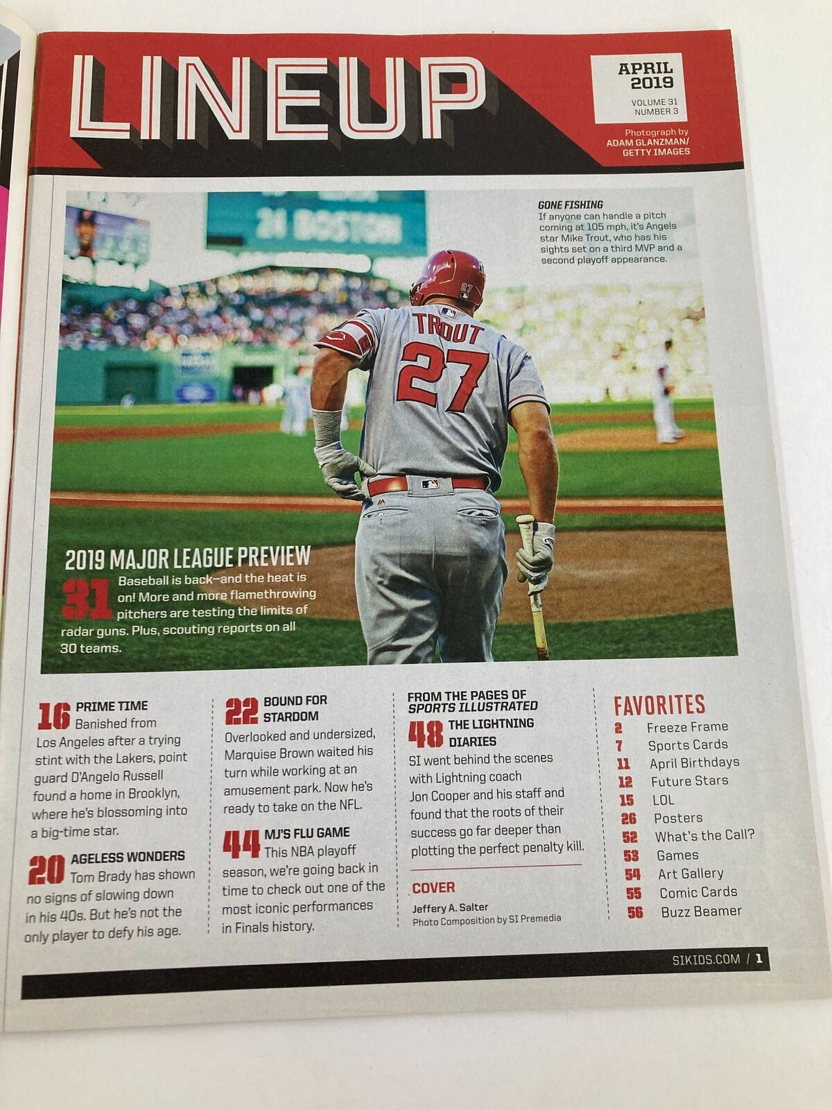 Sports Illustrated Kids Magazine April 2019 Vol 31 #3 Max Scherzer VG