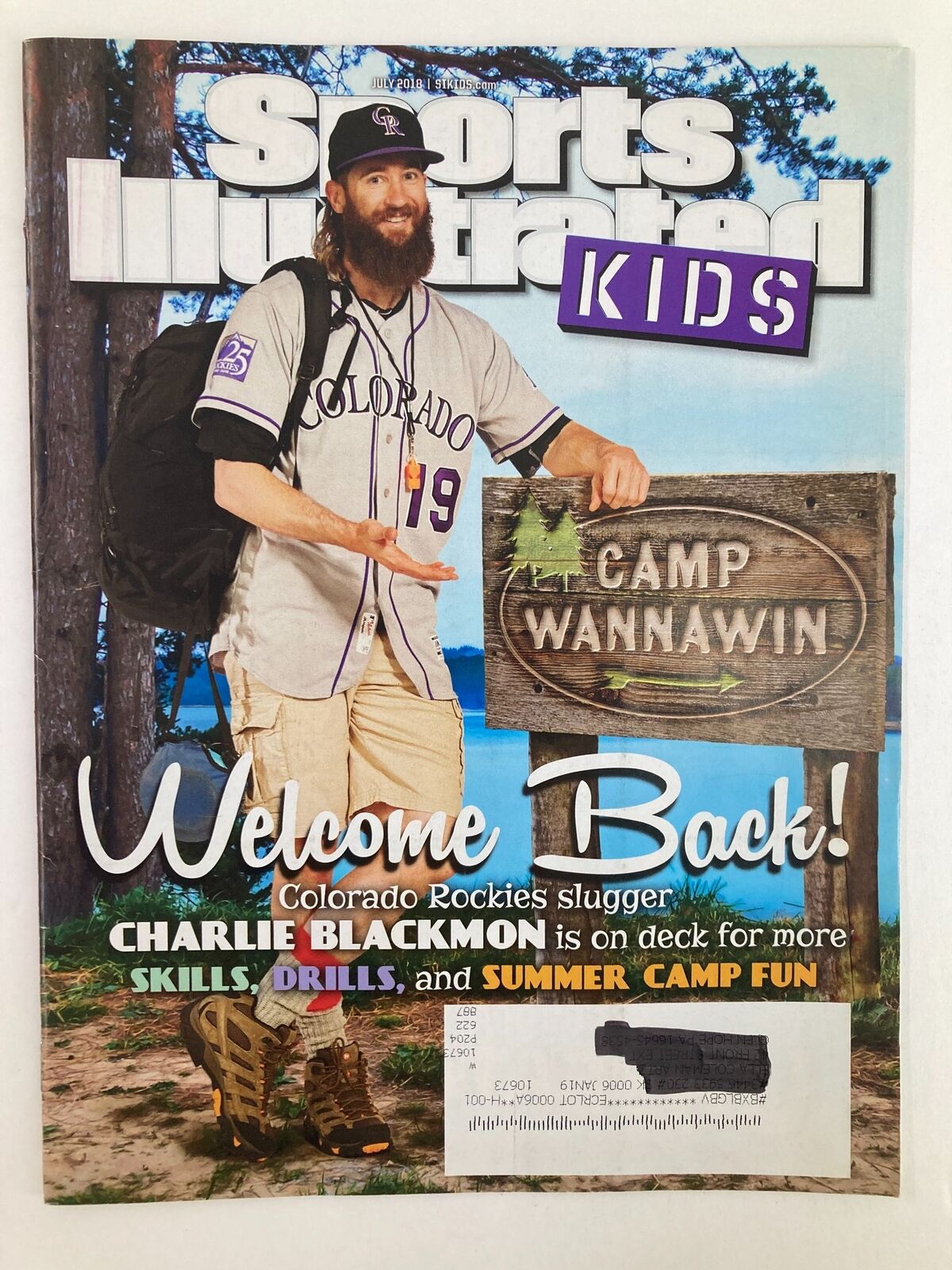 Sports Illustrated Kids Magazine July 2018 Vol 30 #6 Charlie Blackmon VG