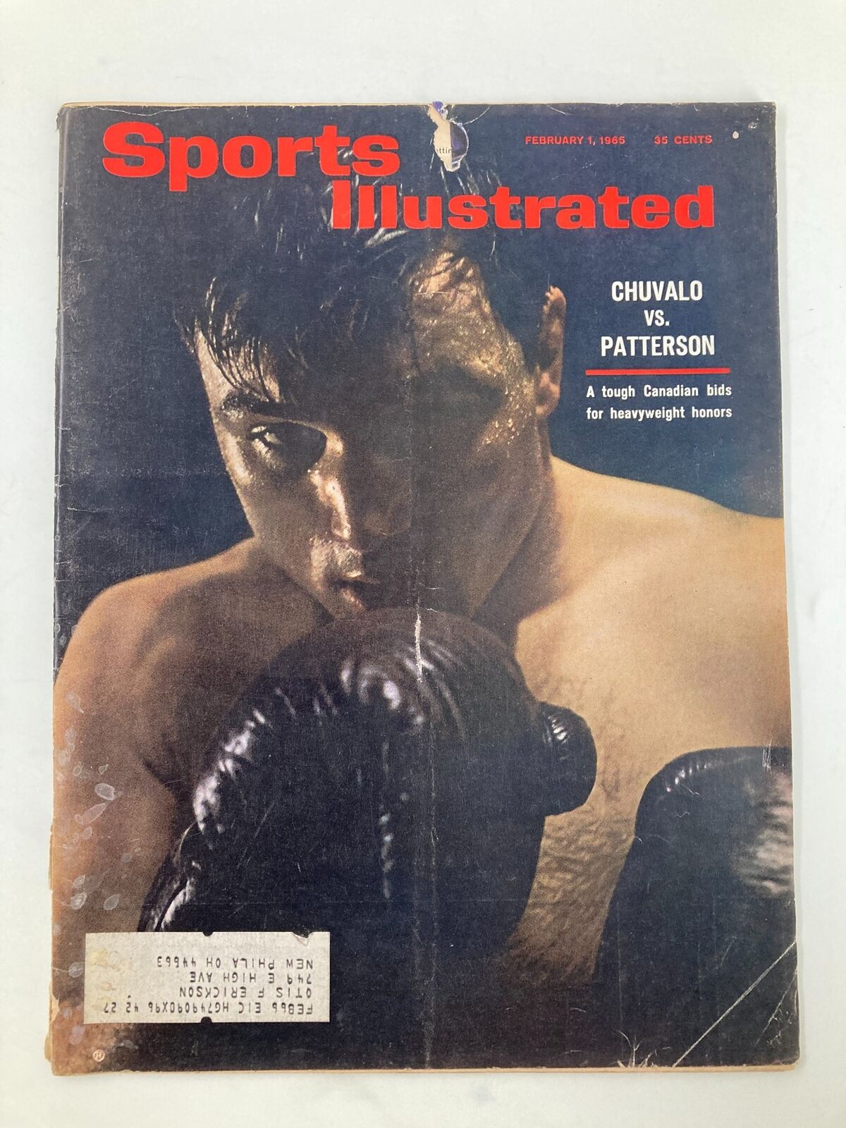 VTG Sports Illustrated Magazine February 1 1965 George Chuvalo v Floyd Patterson