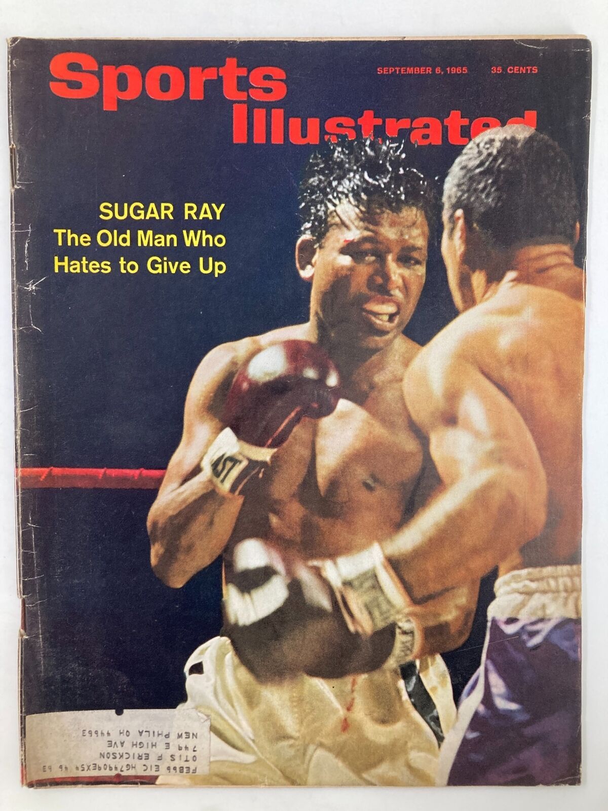 VTG Sports Illustrated Magazine September 6 1965 Sugar Ray Hates To Give Up