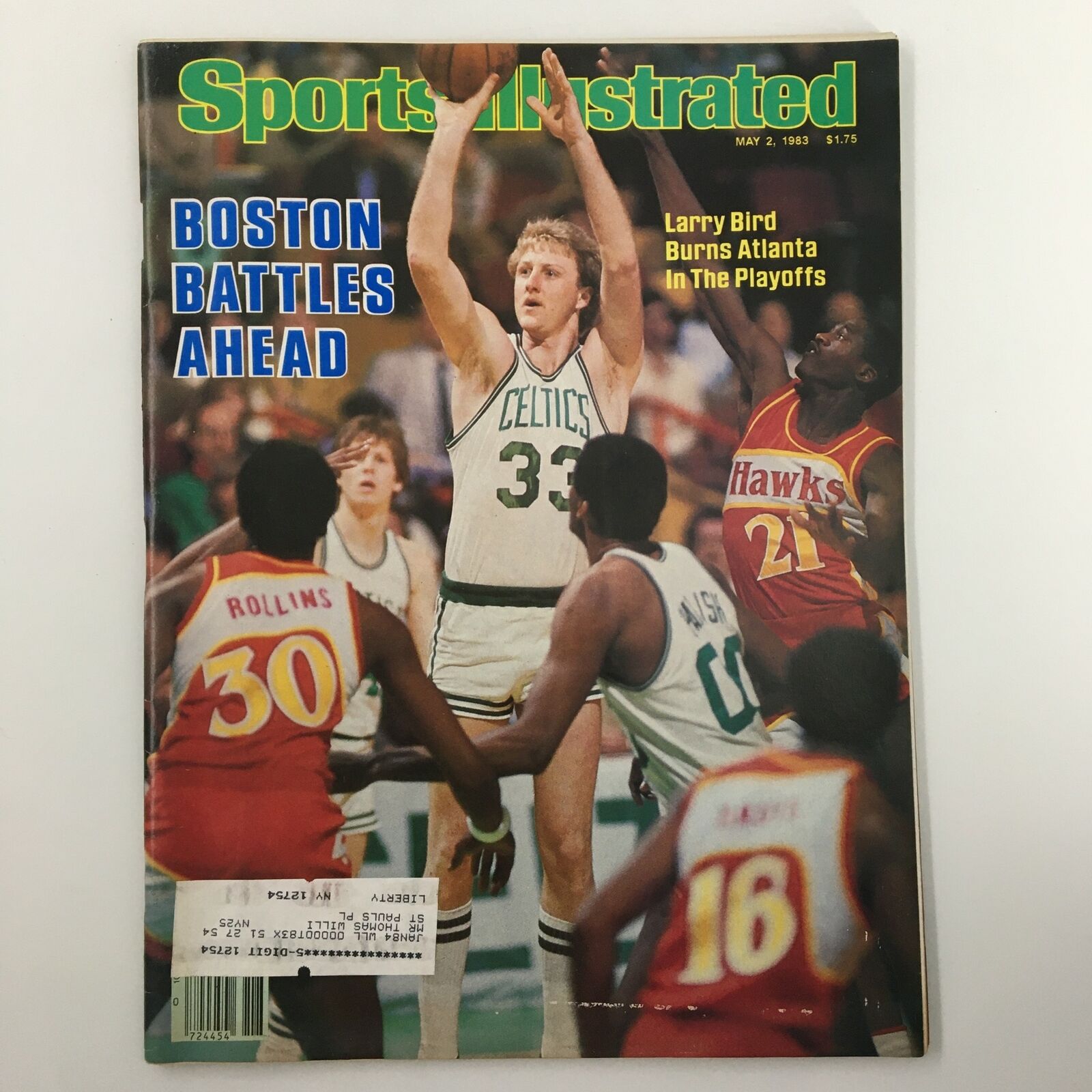 VTG Sports Illustrated Magazine May 2 1983 Larry Bird Boston Battles Ahead