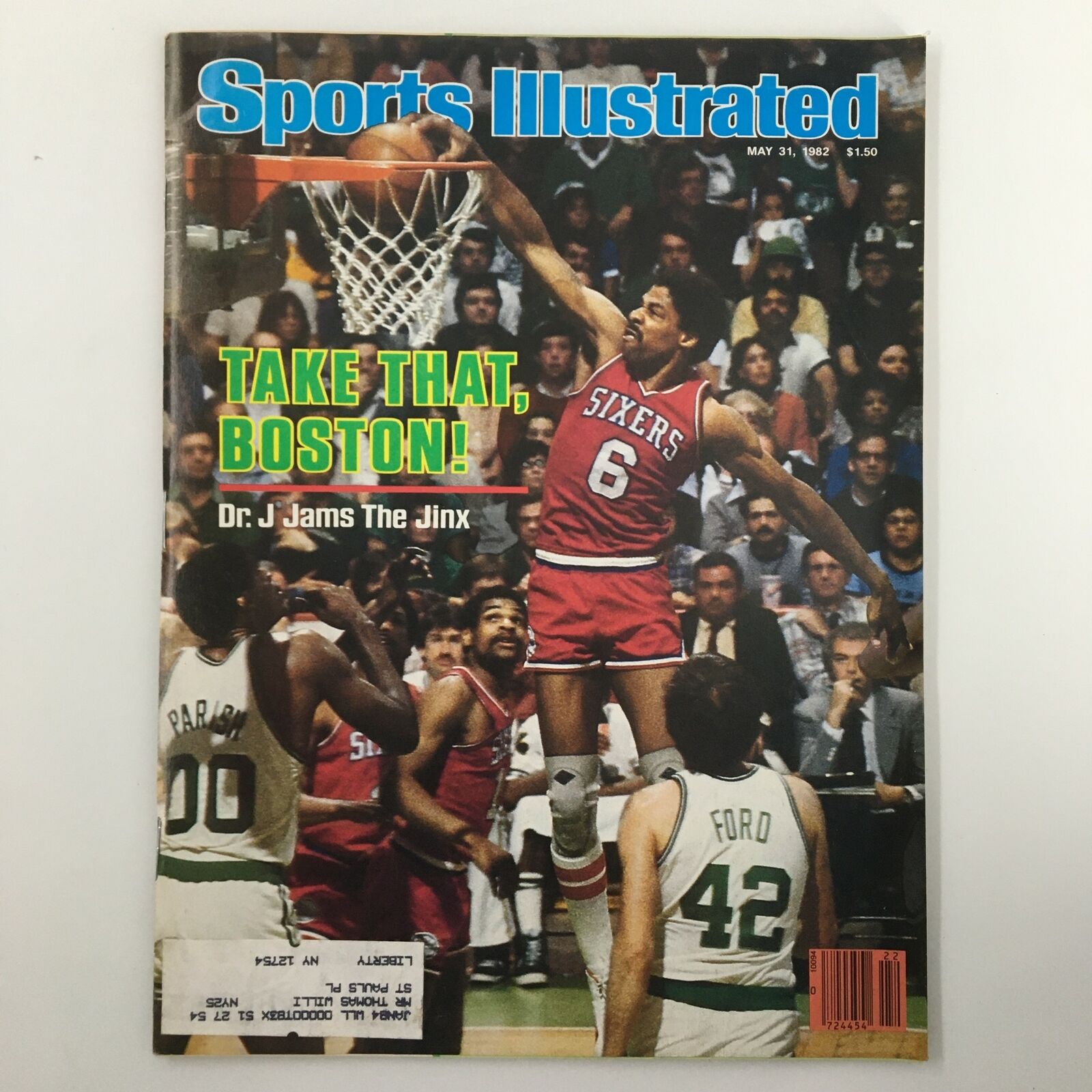 VTG Sports Illustrated Magazine May 31 1982 Julius Erving The Jinx VG