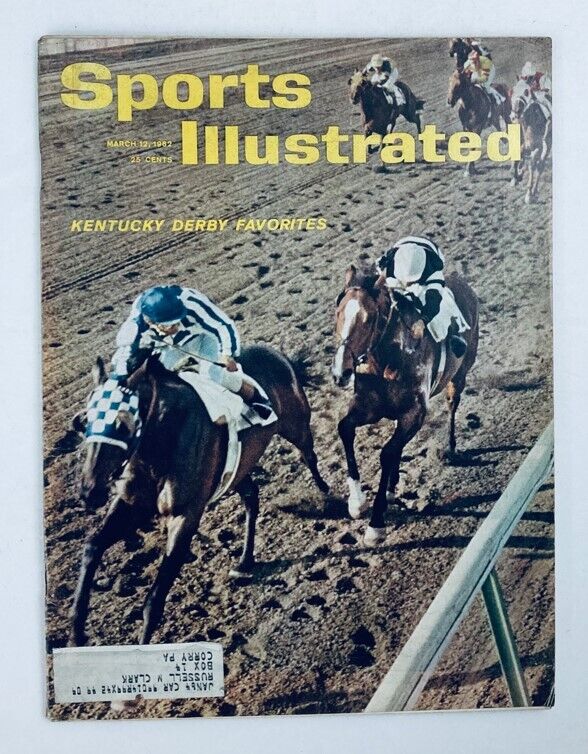 VTG Sports Illustrated Magazine March 12 1962 Vol 16 No. 10 Kentucky Derby