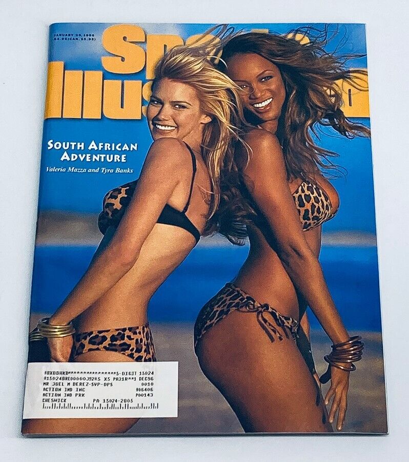 Sports Illustrated Magazine swimsuit issue 1996 Valeria Mazza and Tyra Banks