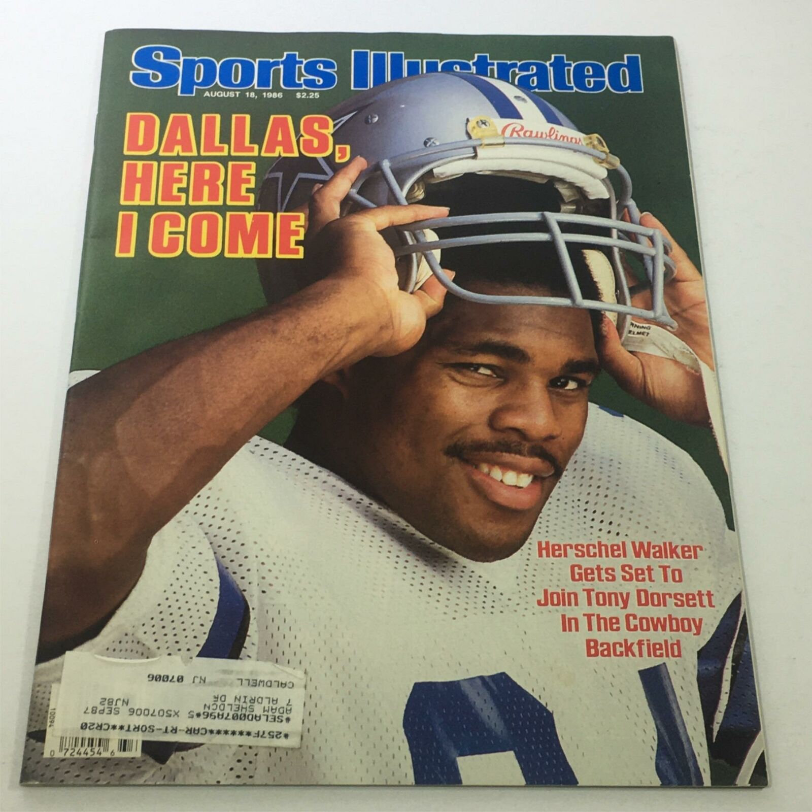 Sports Illustrated: August 18 1986 - Herschel Walker: Dallas, Here I Come