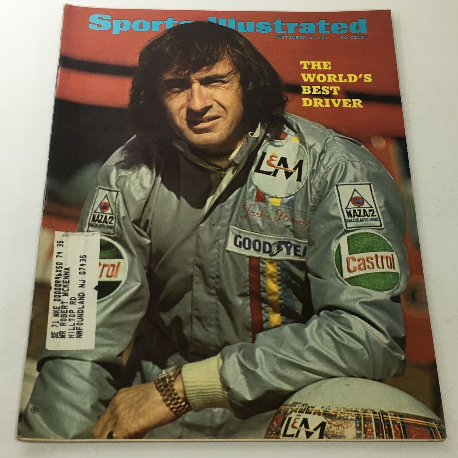 Sports Illustrated: September 6 1971 - The World's Best Driver Jackie Stewart