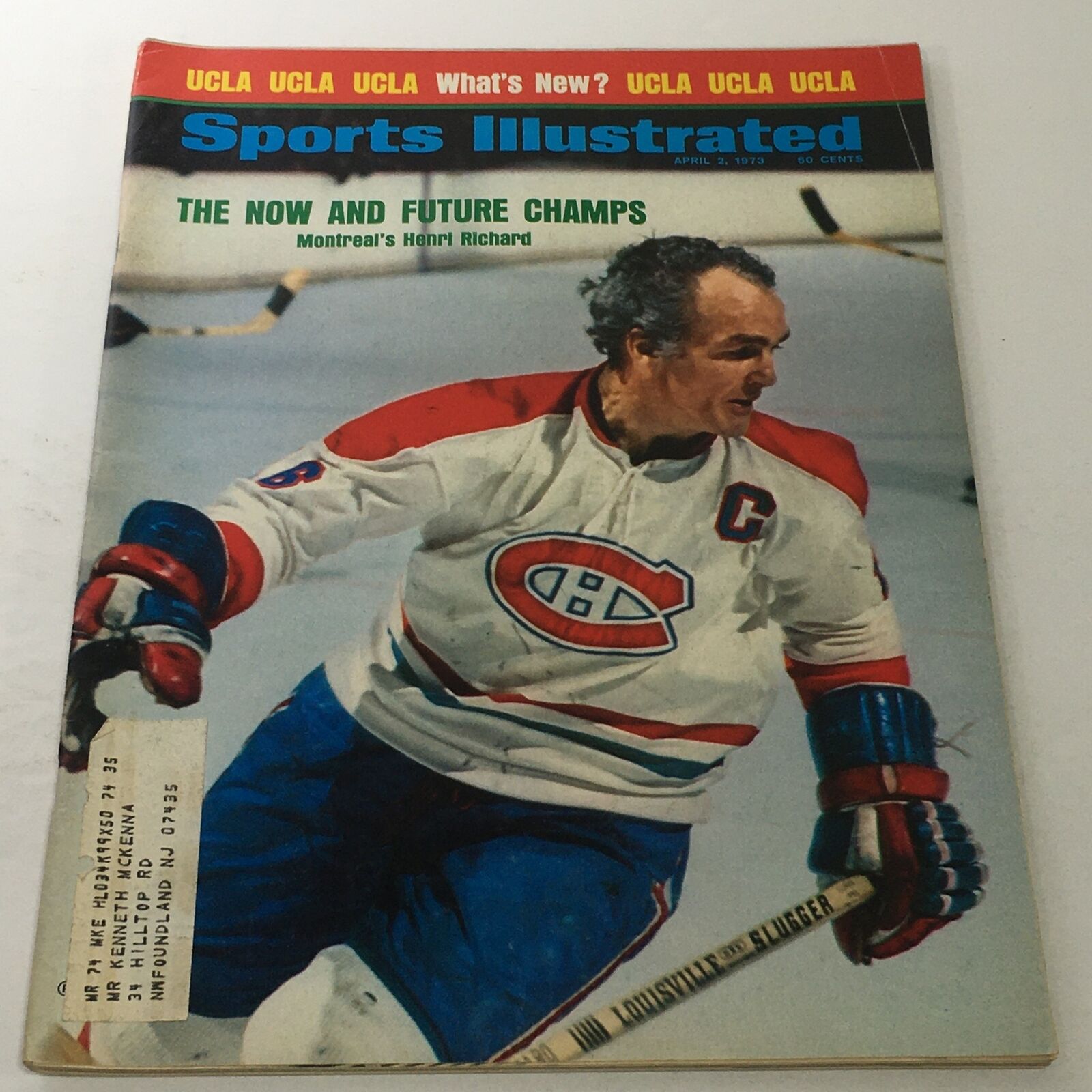 Sports Illustrated: April 2 1973 - Montreal's Henri Richard