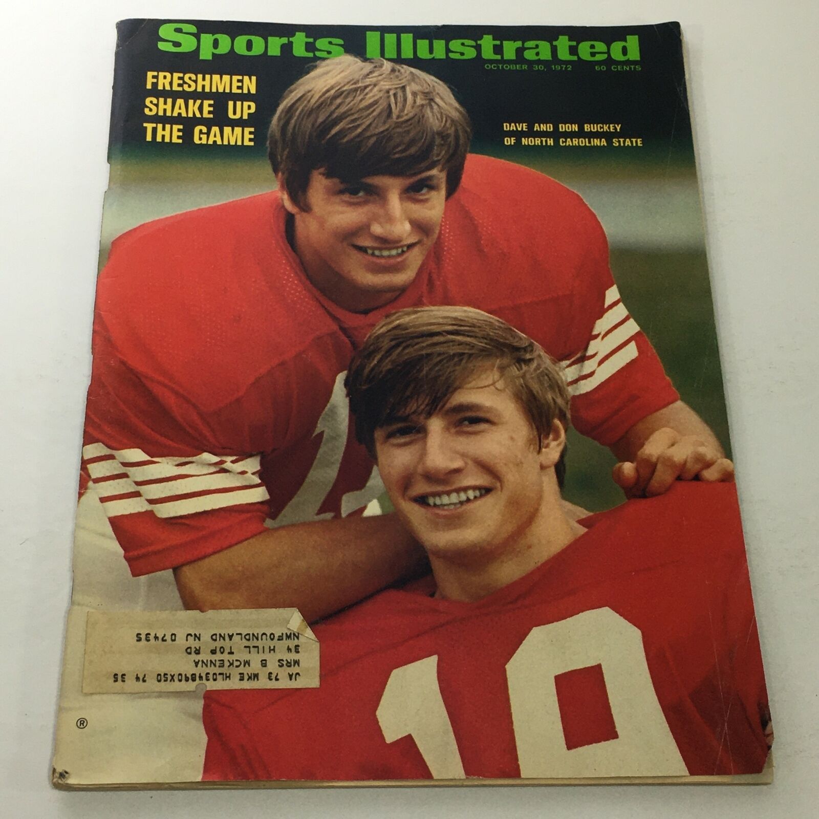 Sports Illustrated: October 30 1972 - Dave & Don Buckley of North Carolina State