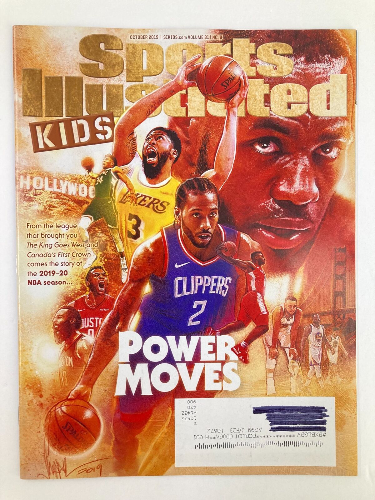 Sports Illustrated Kids Magazine October 2019 Vol 31 #9 Kawhi Leonard VG