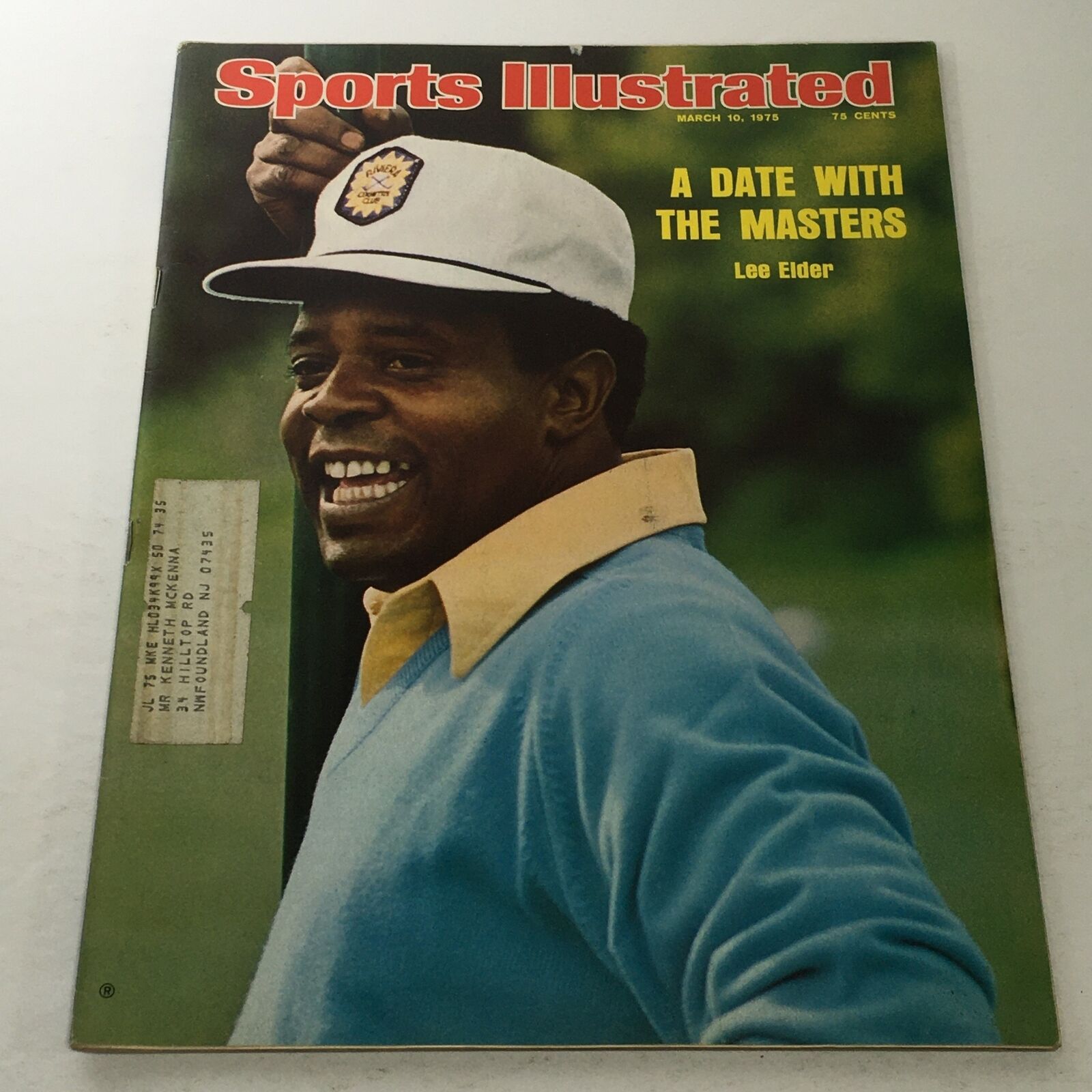 Sports Illustrated: March 10 1975 - A Date With The Masters Lee Elder