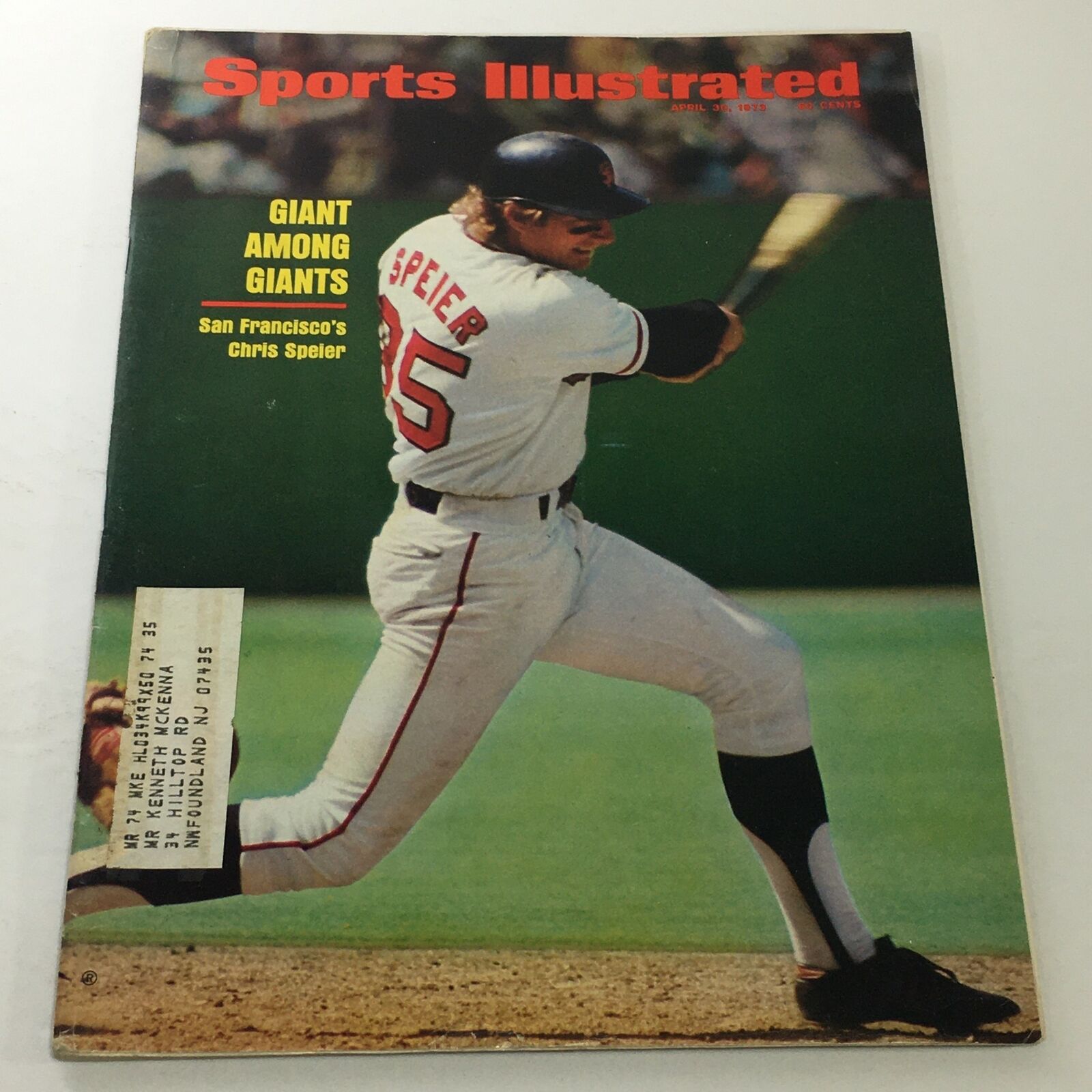 Sports Illustrated: April 30 1973 - San Francisco's Chris Speier