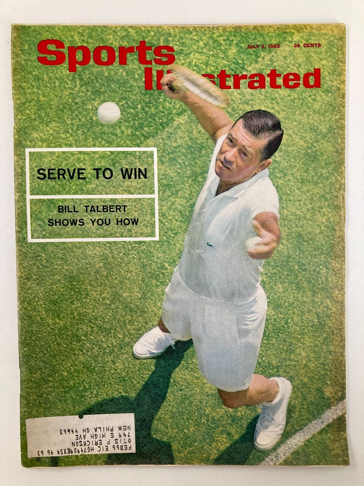 VTG Sports Illustrated Magazine July 5 1965 Bill Talbert Shows You How