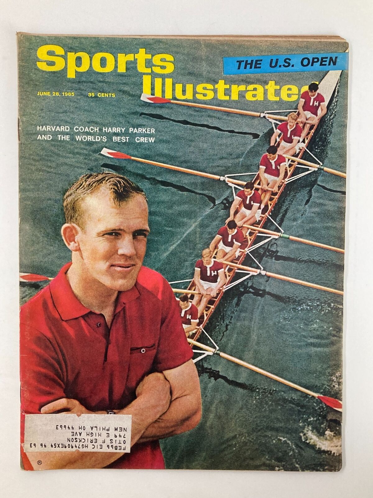 VTG Sports Illustrated Magazine June 28 1965 Harvard Coach Harry Parker