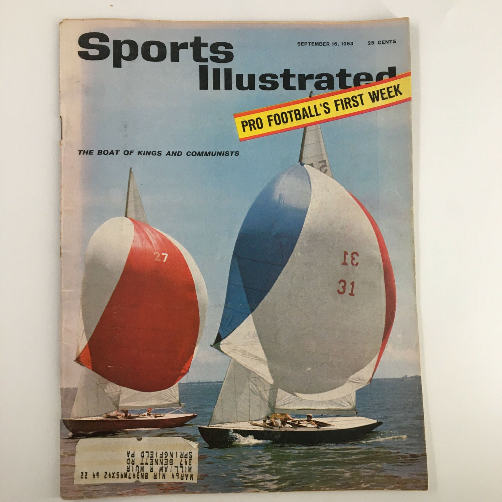 VTG Sports Illustrated Magazine September 16 1963 The Boat of Kings & Communists