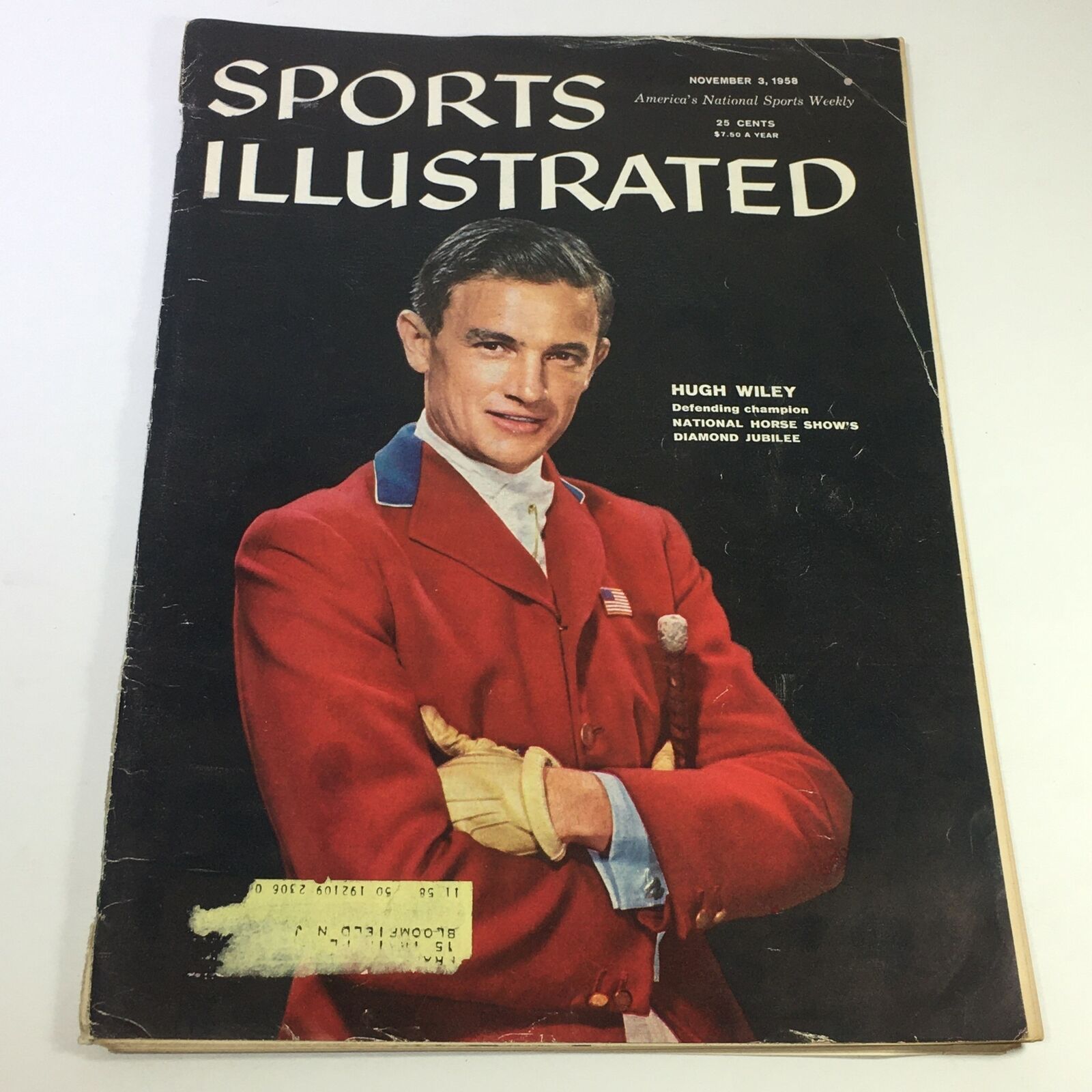 VTG Sports Illustrated Magazine November 3 1958 - Hugh Wiley Defending Champion