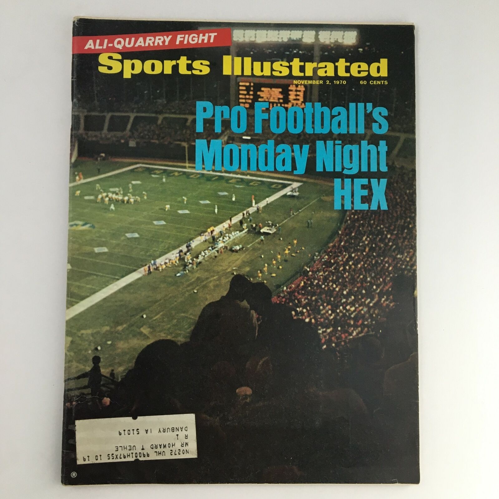 Sports Illustrated Magazine November 2 1970 Pro Football's Monday Night HEX