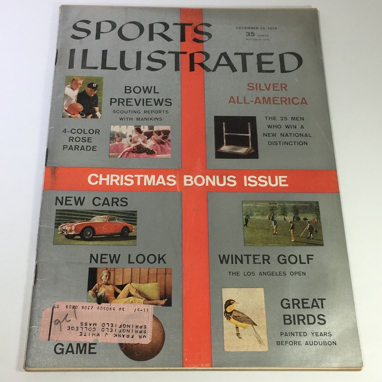 VTG Sports Illustrated Magazine December 24 1956 - Bowl Previews / All-America