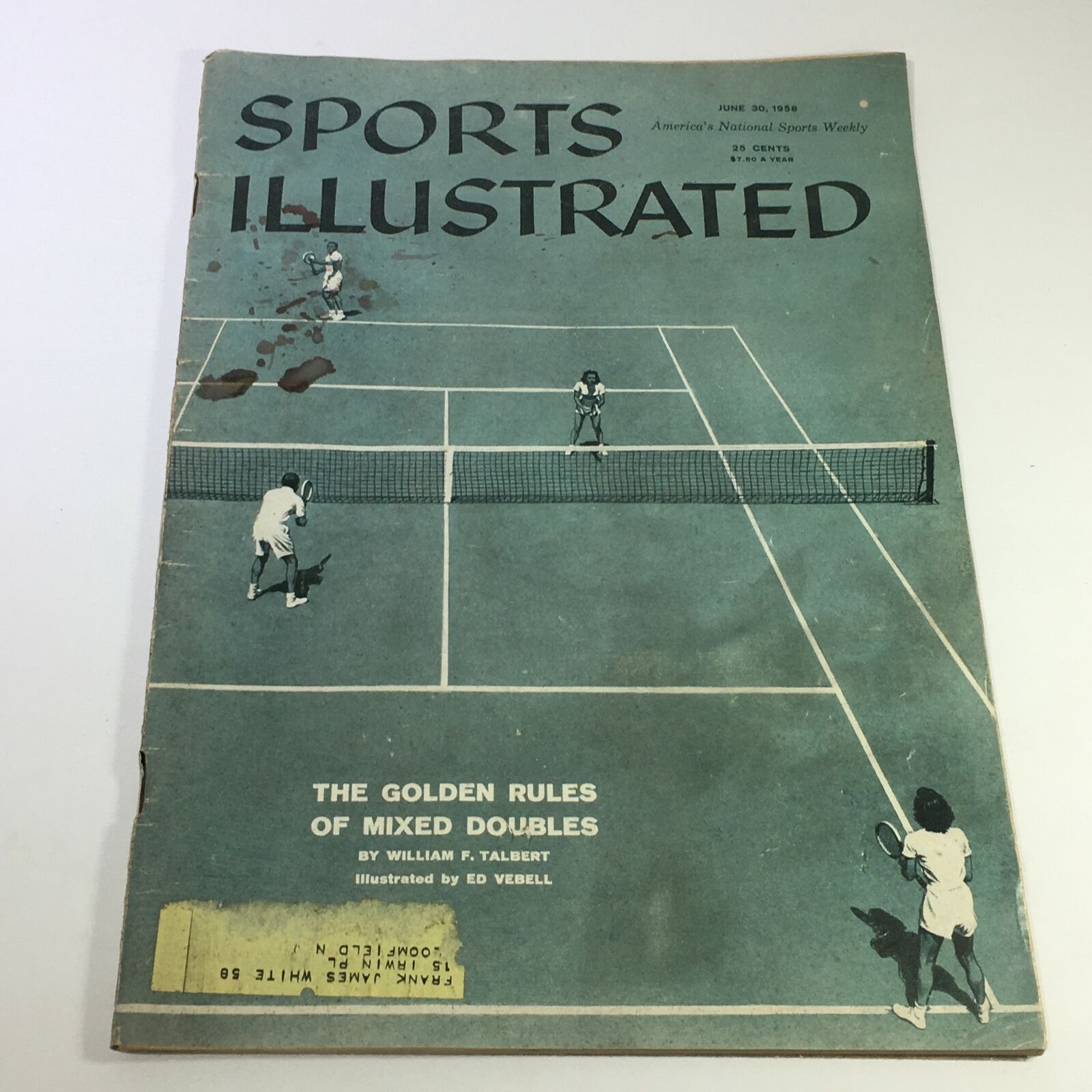 VTG Sports Illustrated Magazine June 30 1958 - William F. Talbert's Golden Rules