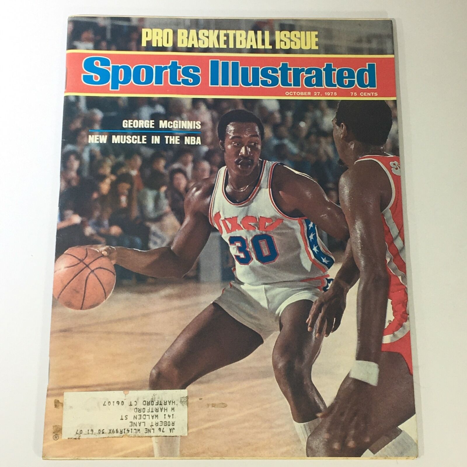 VTG Sports Illustrated Magazine October 27 1975 NBA George McGinnis