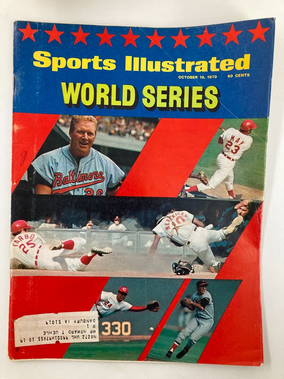 VTG Sports Illustrated Magazine October 19 1970 Brooks Robinson and Willie May