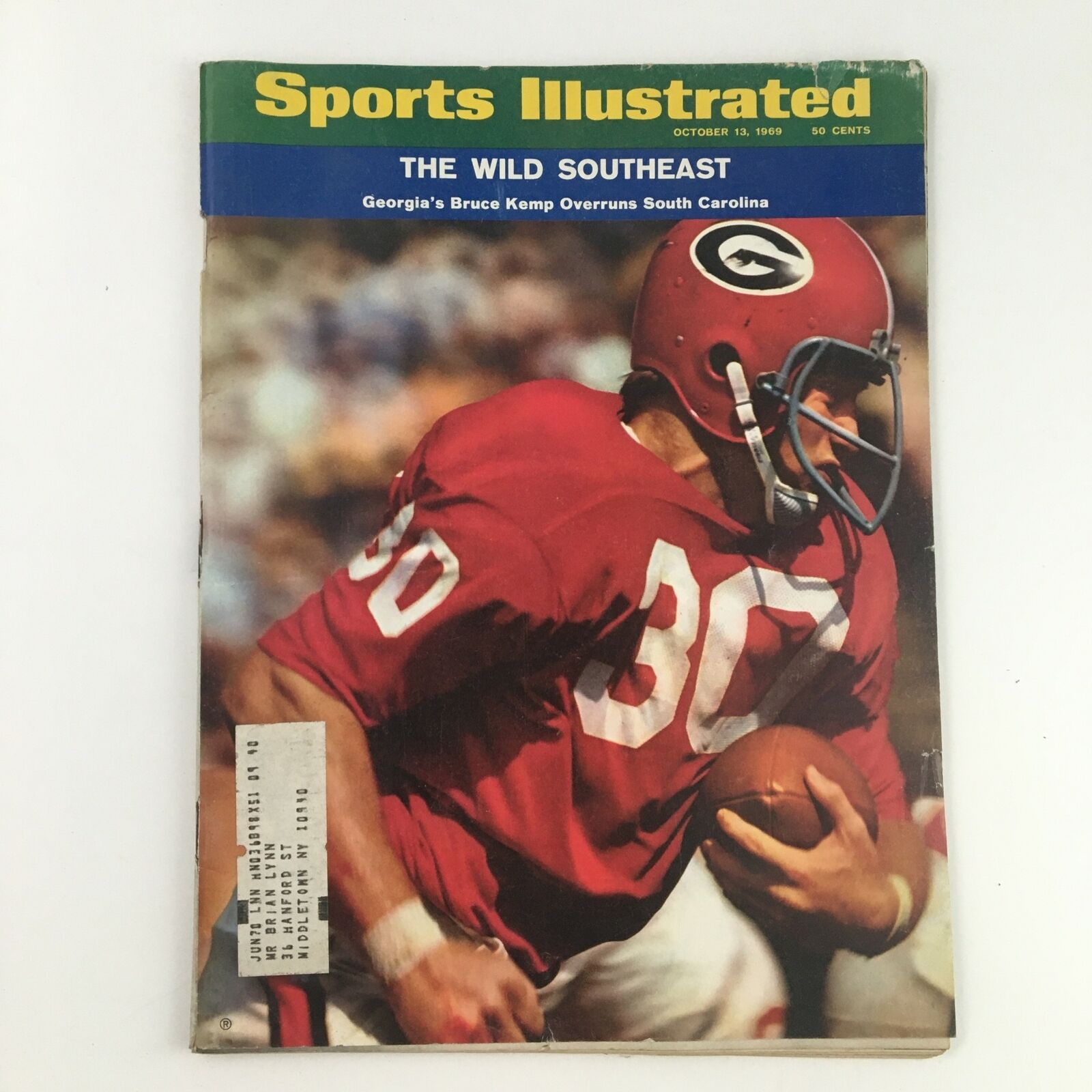 Sports Illustrated Magazine October 13 1969 Georgia's Bruce Kemp Wild Southeast