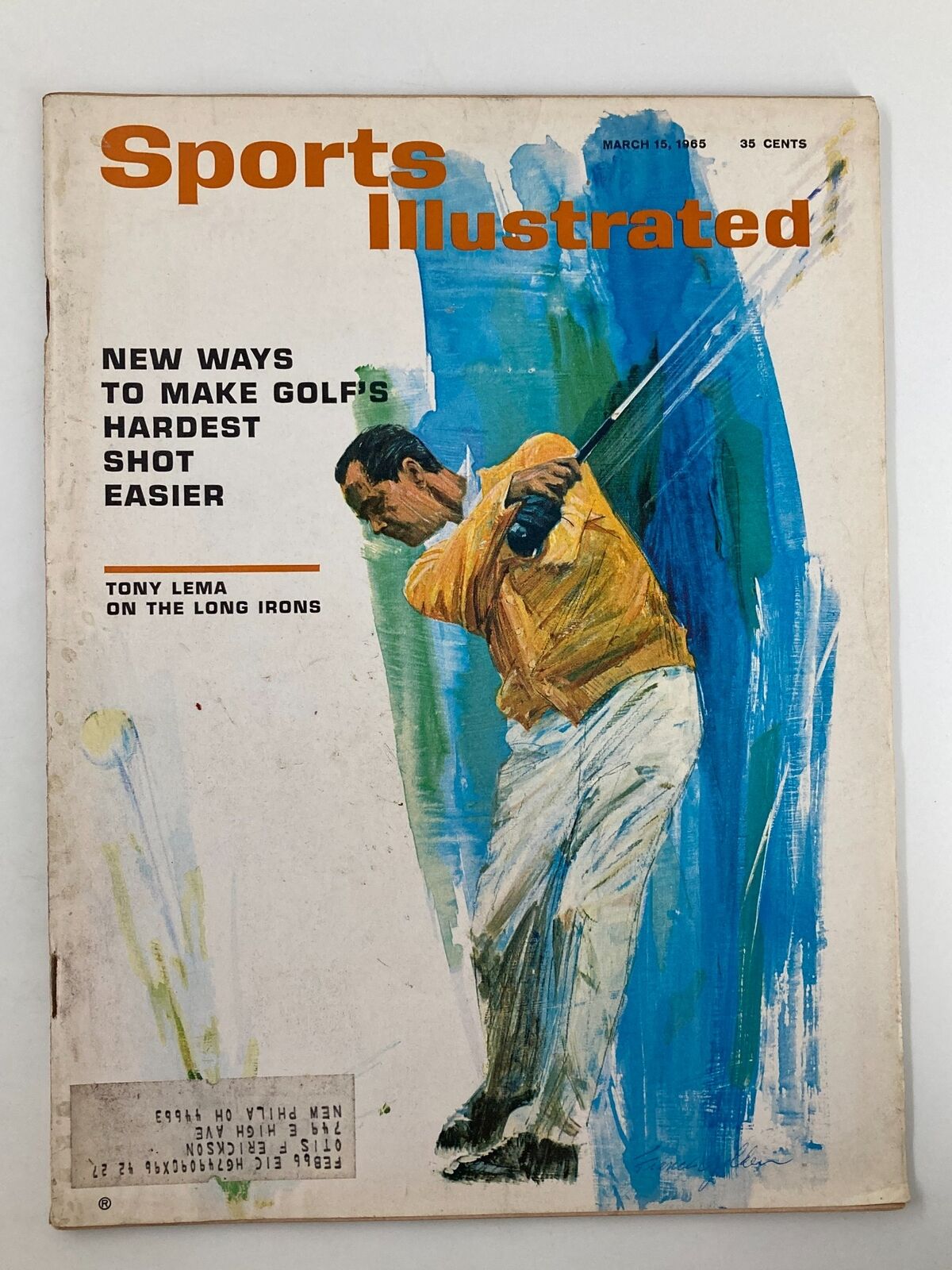 VTG Sports Illustrated Magazine March 15 1965 Tony Lema On The Long Irons