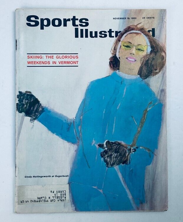 VTG Sports Illustrated Magazine November 18 1963 Vol 19 #21 Cindy Hollingsworth