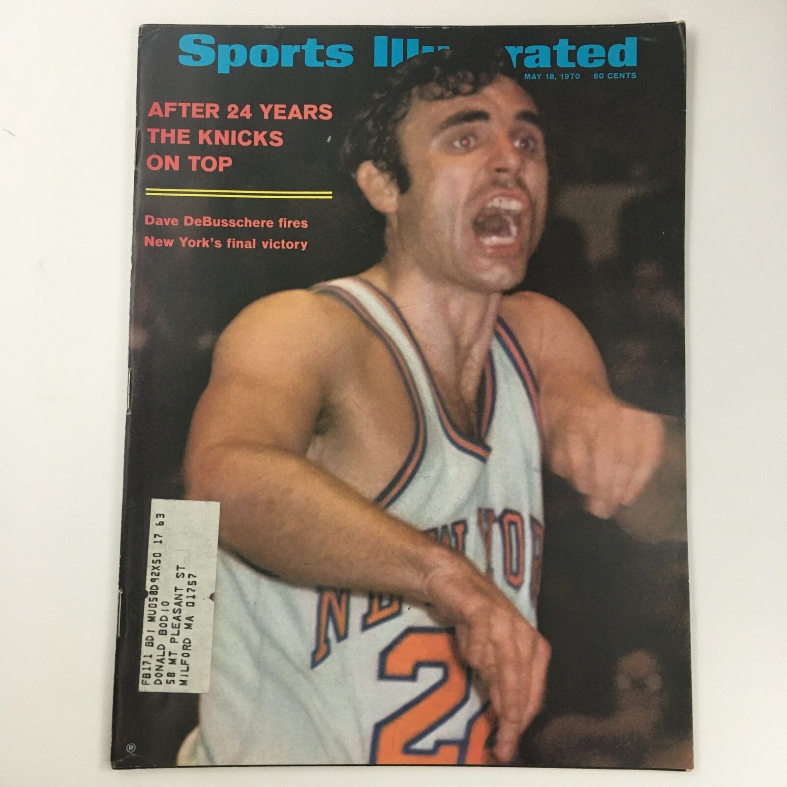 Sports Illustrated Magazine May 18 1970 Dave DeBusschere New York Final Victory