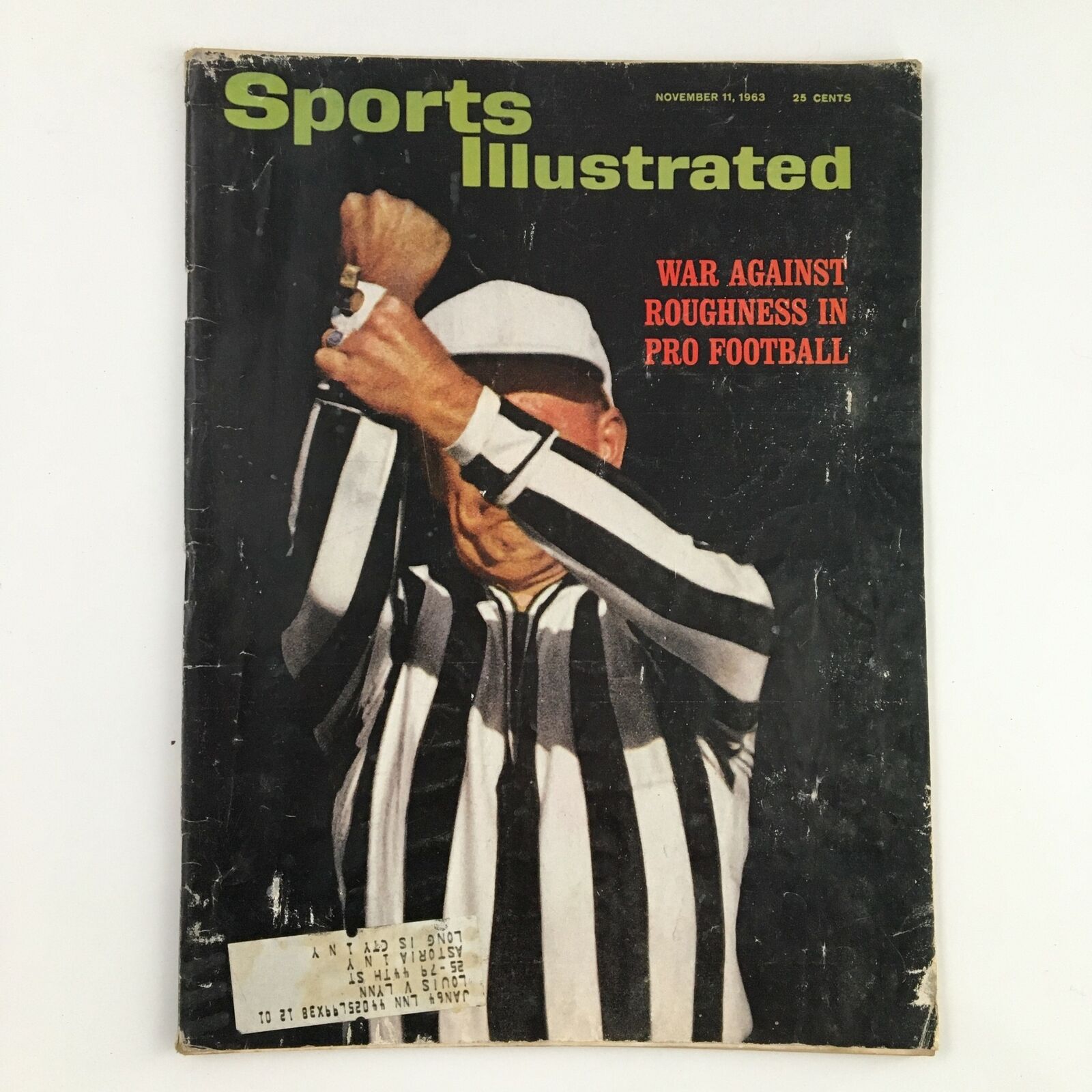 Sports Illustrated Magazine November 11 1963 War Against Roughness in Football