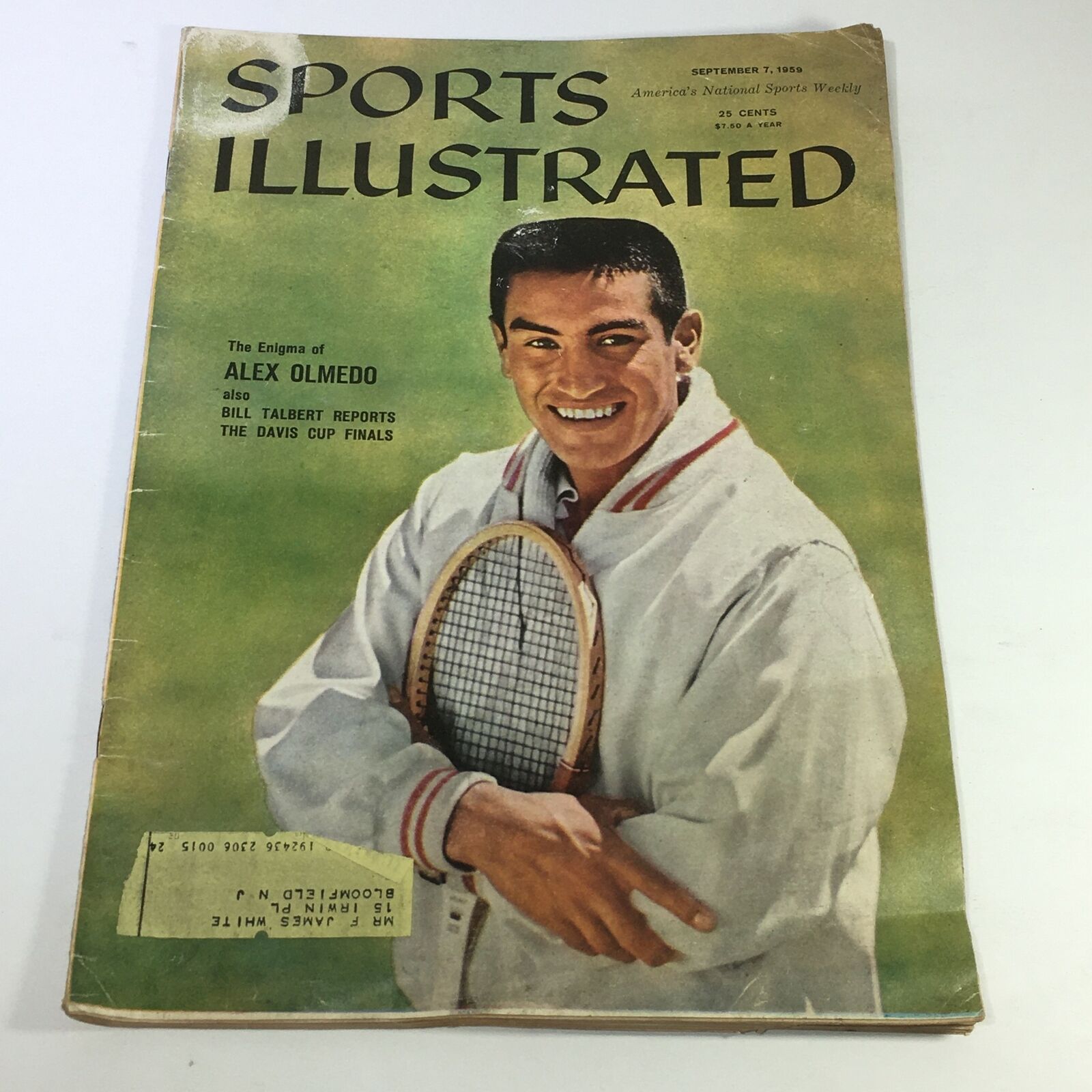 VTG Sports Illustrated Magazine September 7 1959 - The Enigma of Alex Olmedo