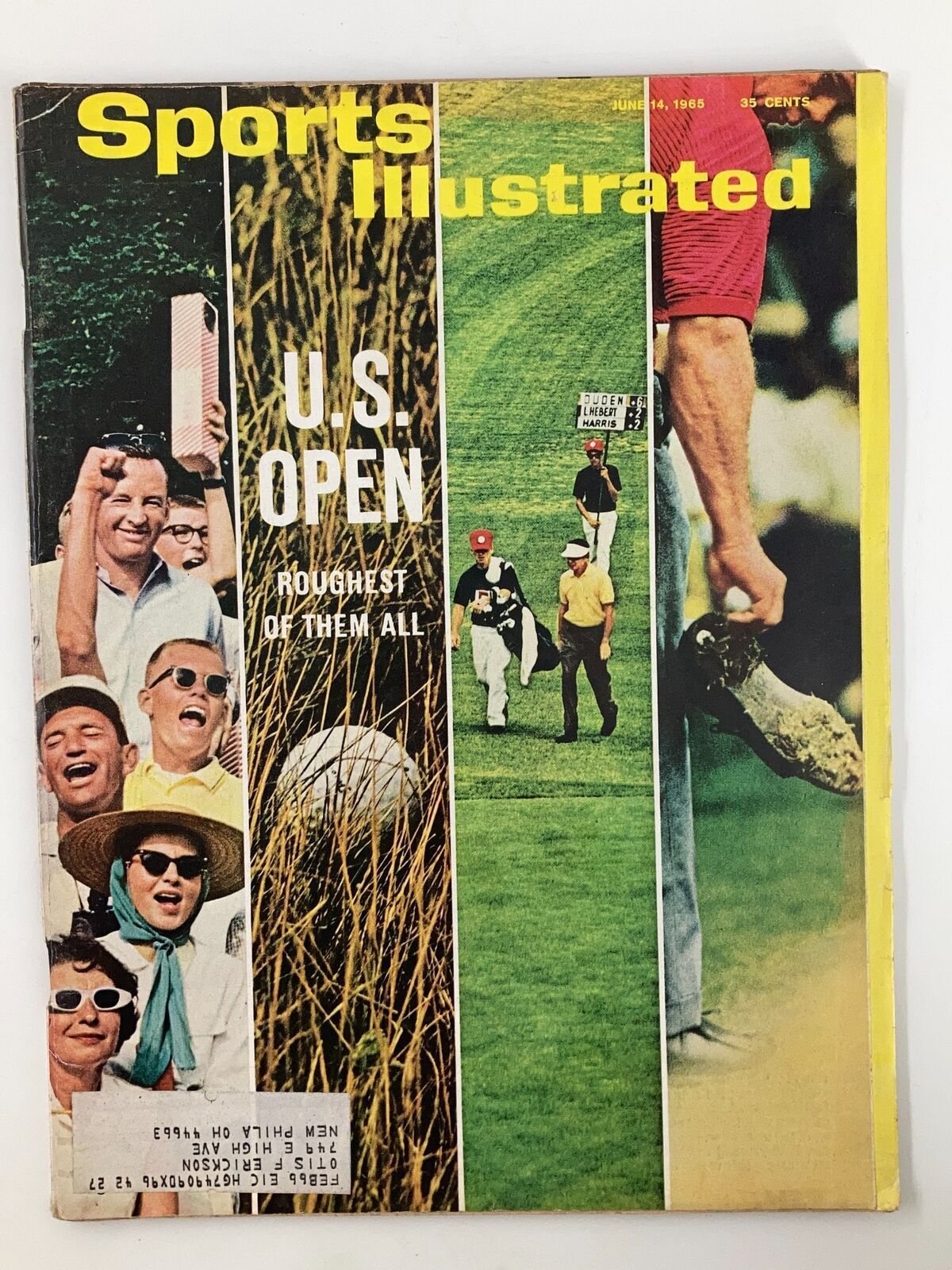 VTG Sports Illustrated Magazine June 14 1965 U.S. Open Roughest of them All