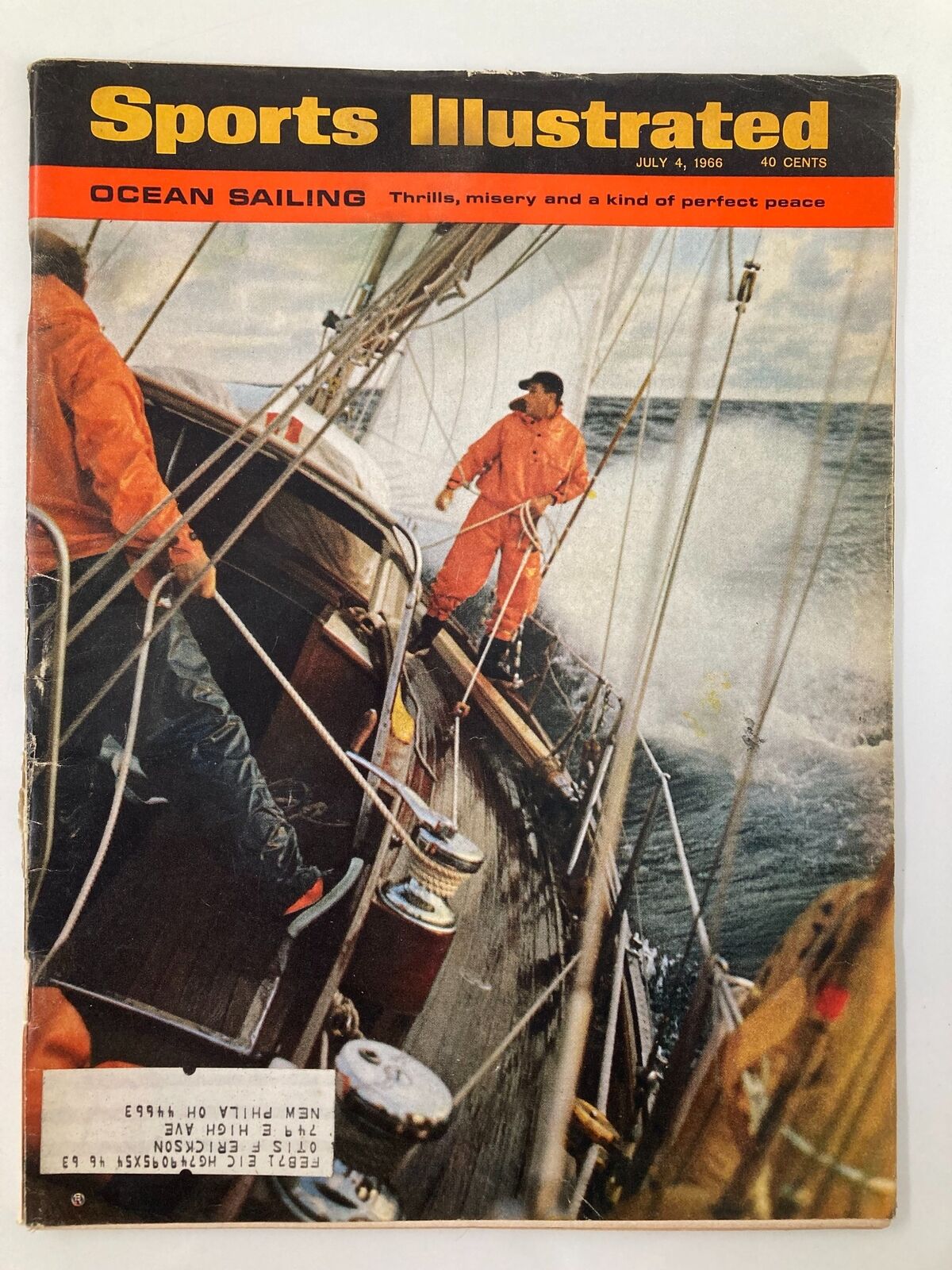 VTG Sports Illustrated Magazine July 4 1966 Ocean Sailing Thrills and Misery