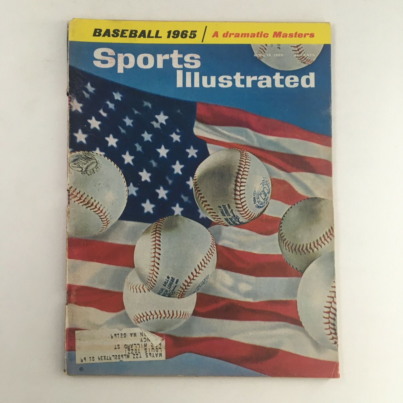 Sports Illustrated Magazine April 19 1965 Baseball 1965 & A Dramatic Matters