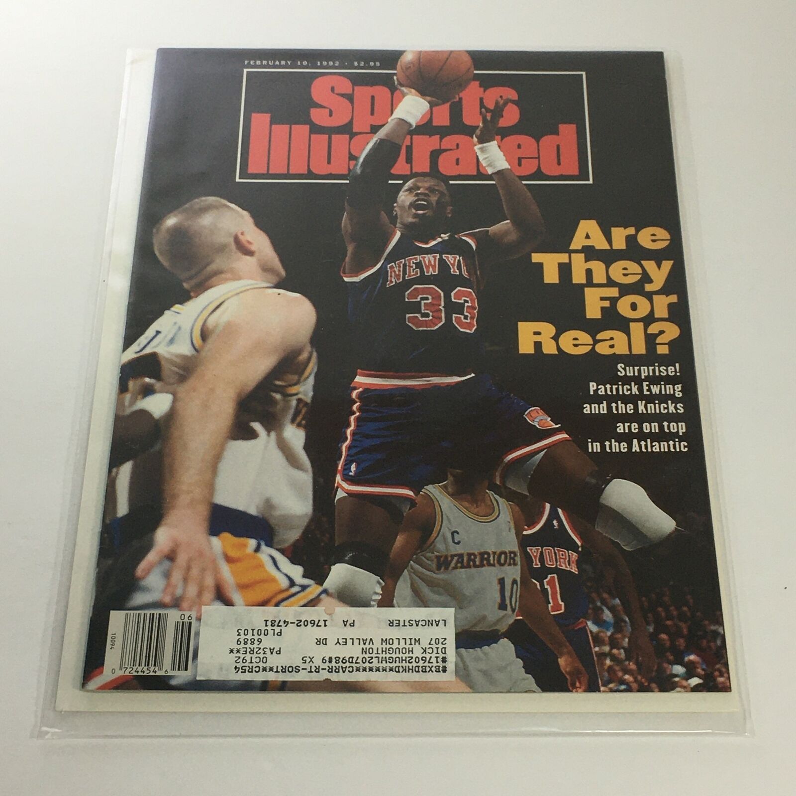 Sports Illustrated: February 10 1992 - NBA Patrick Ewing of New York Knicks