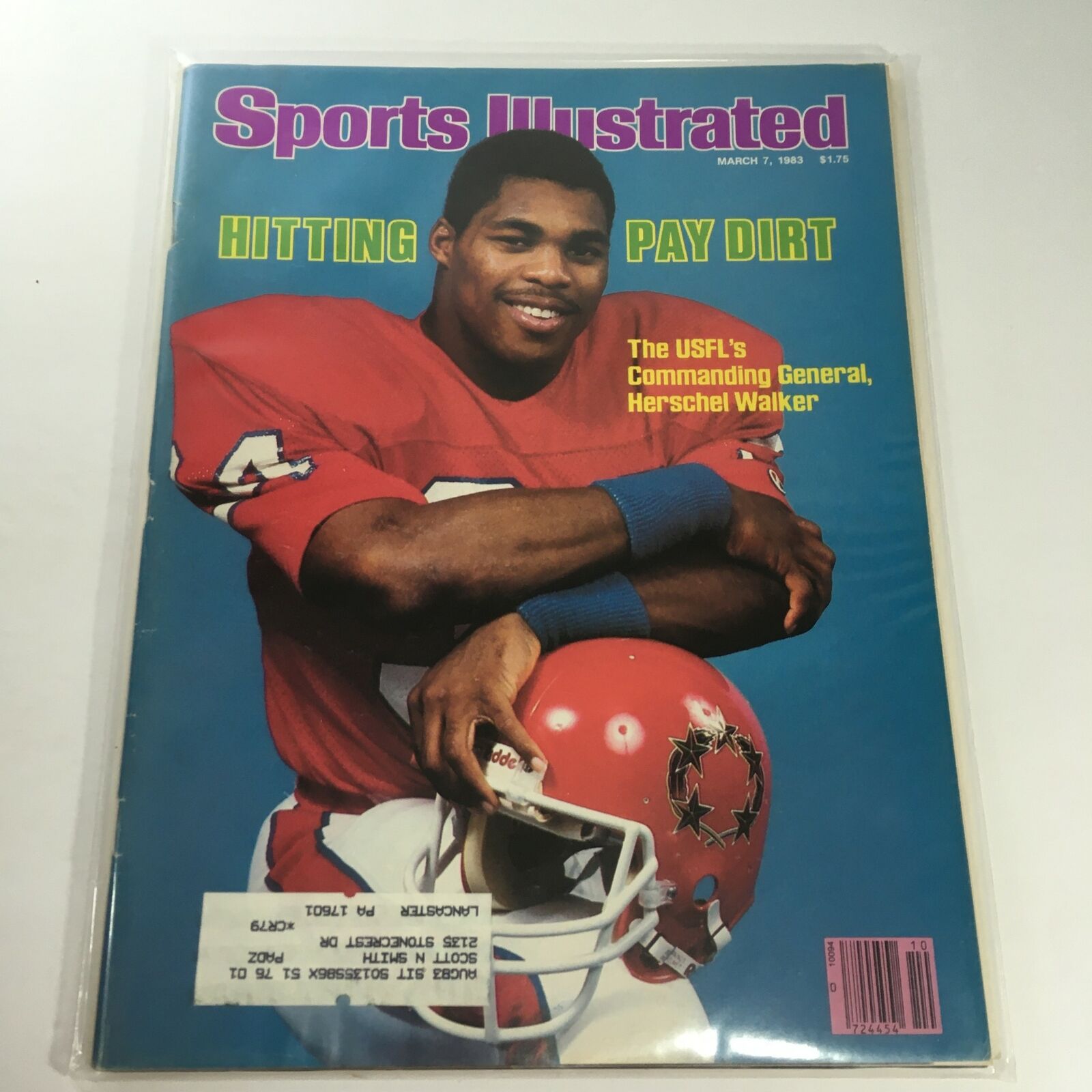 Sports Illustrated: March 7 1983 - USFL's Commanding General Herschel Walker