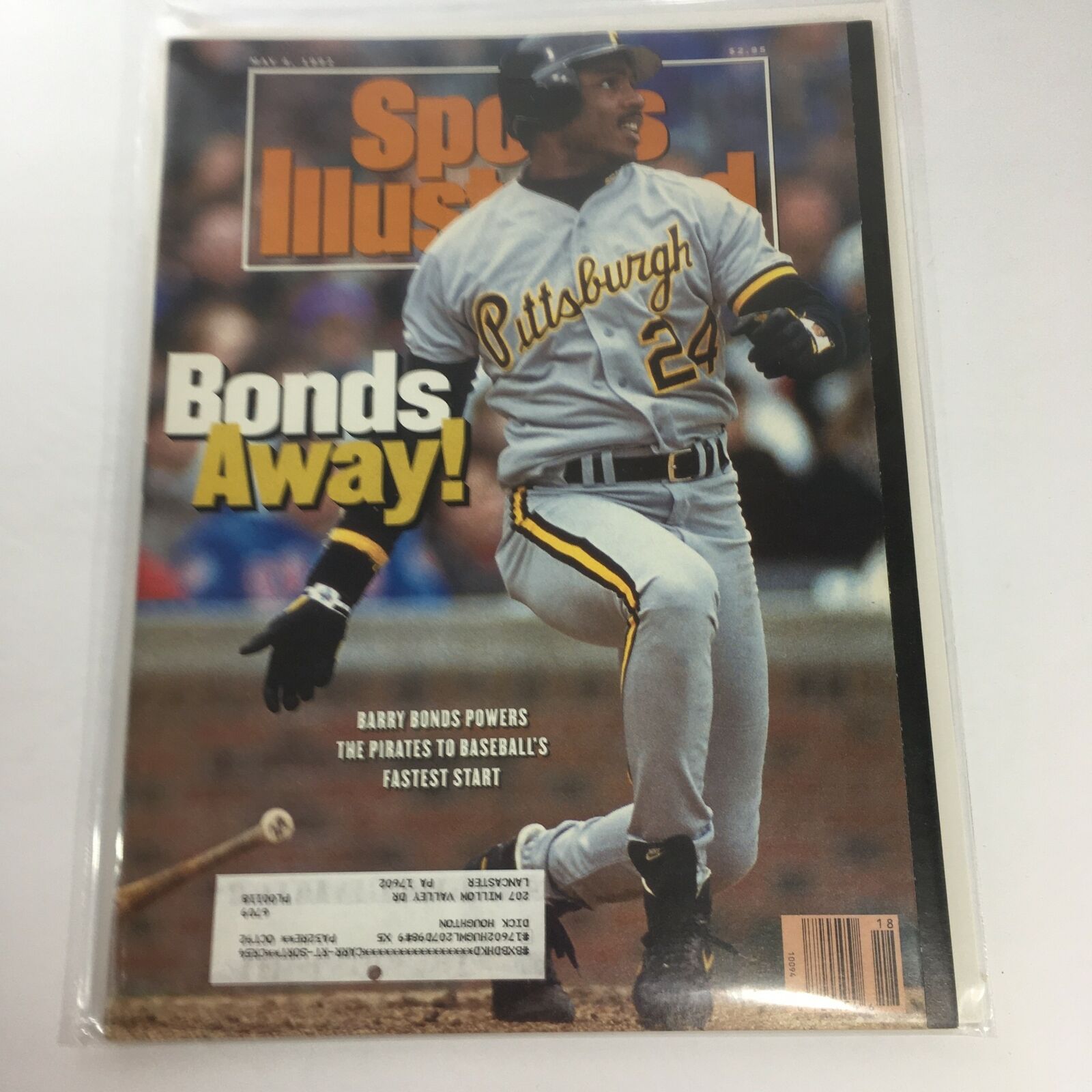 Sports Illustrated: May 4 1992 - Barry Bonds' Powers The Pirate's To Baseball