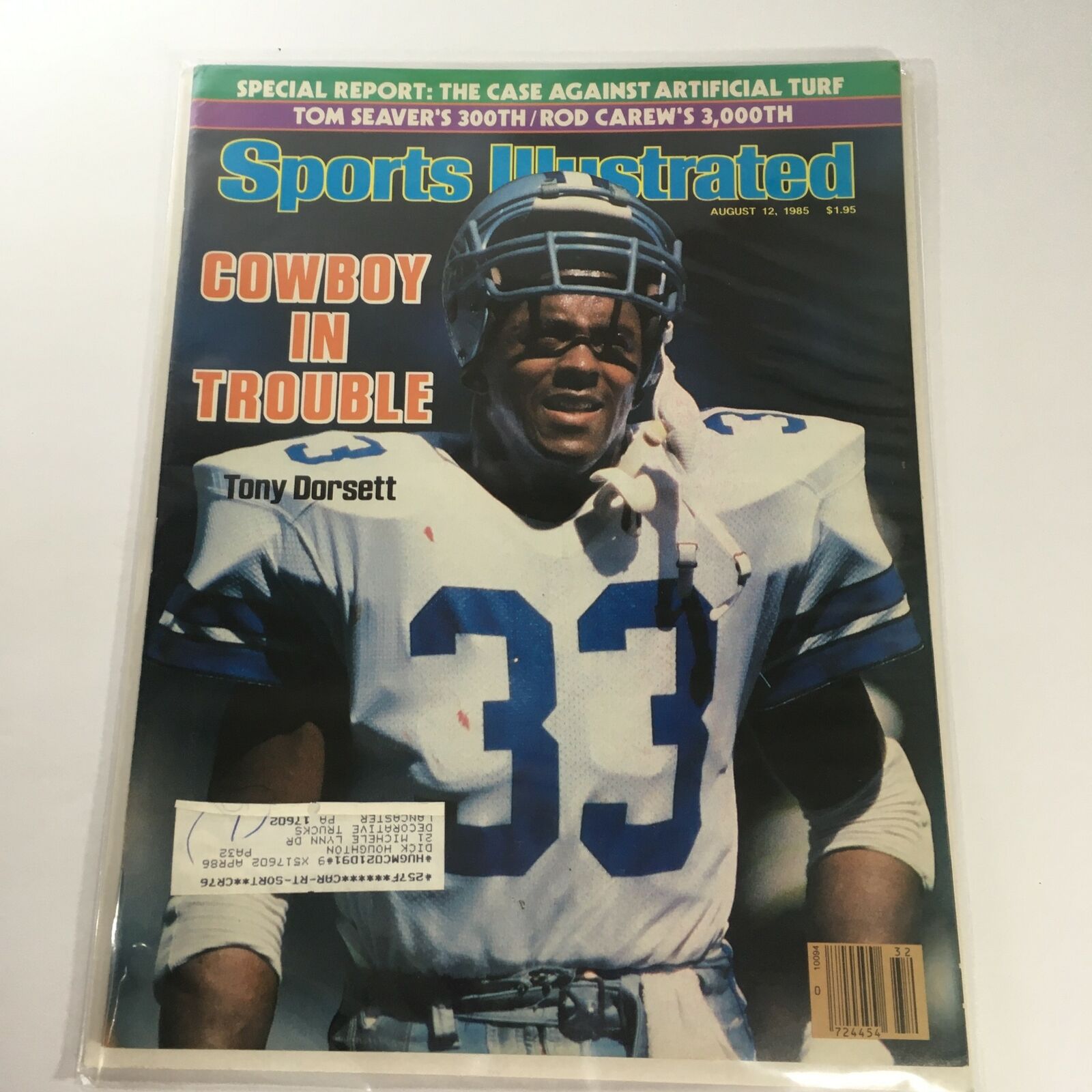 Sports Illustrated: August 12 1985 - Cowboy In Trouble Tony Dorsett