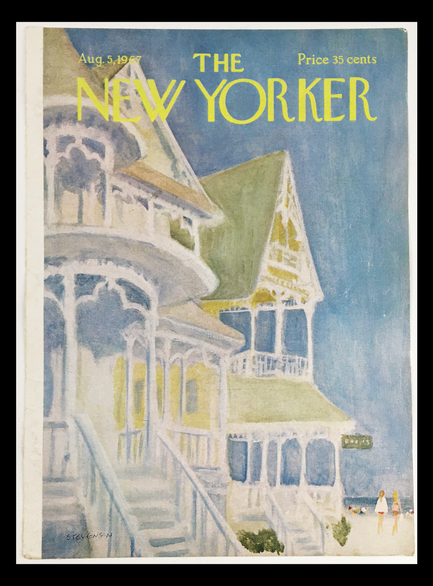 COVER ONLY The New Yorker August 5 1967 Full Cover Theme by James Stevenson